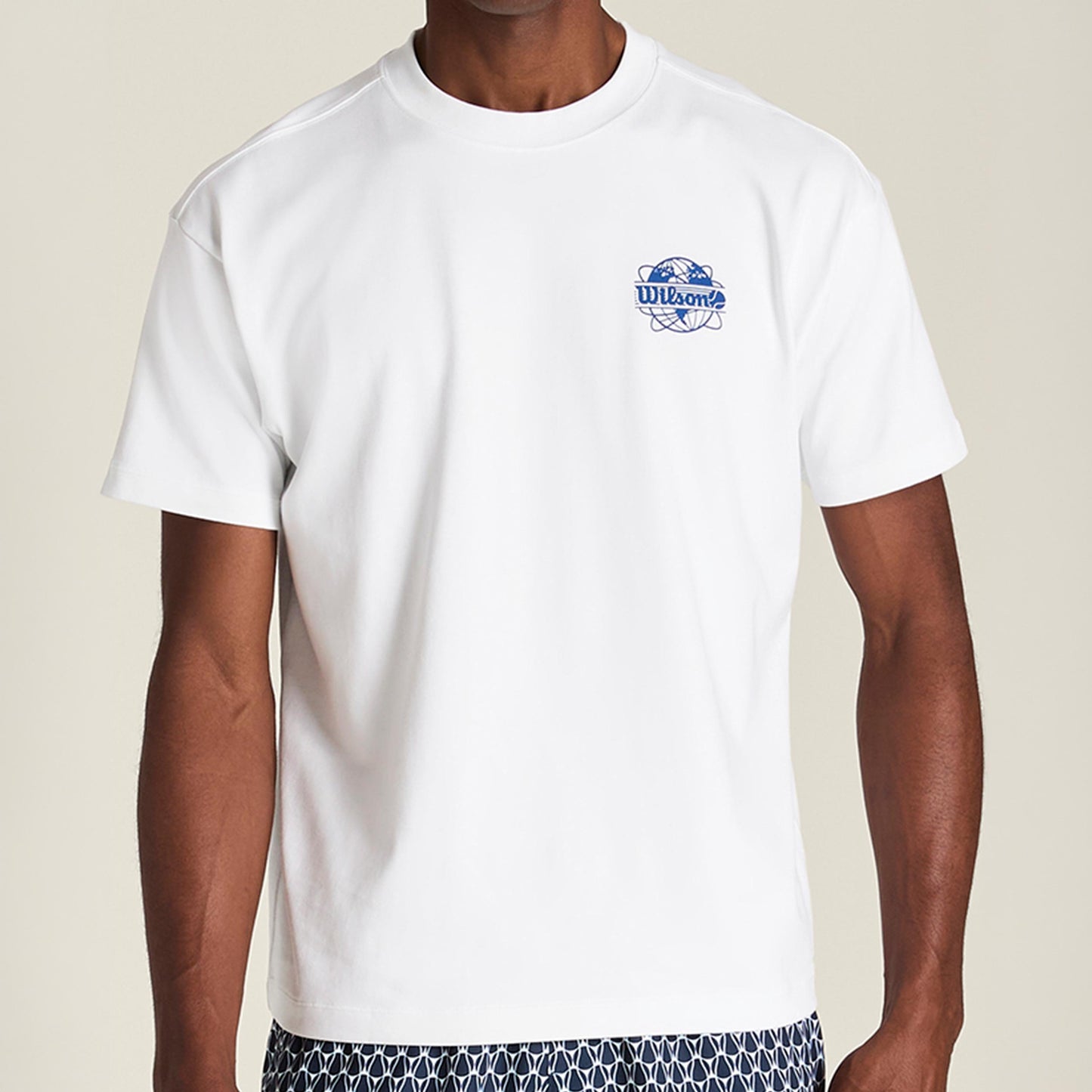Wilson Wilson Classic T-Shirt Men - white, light blue