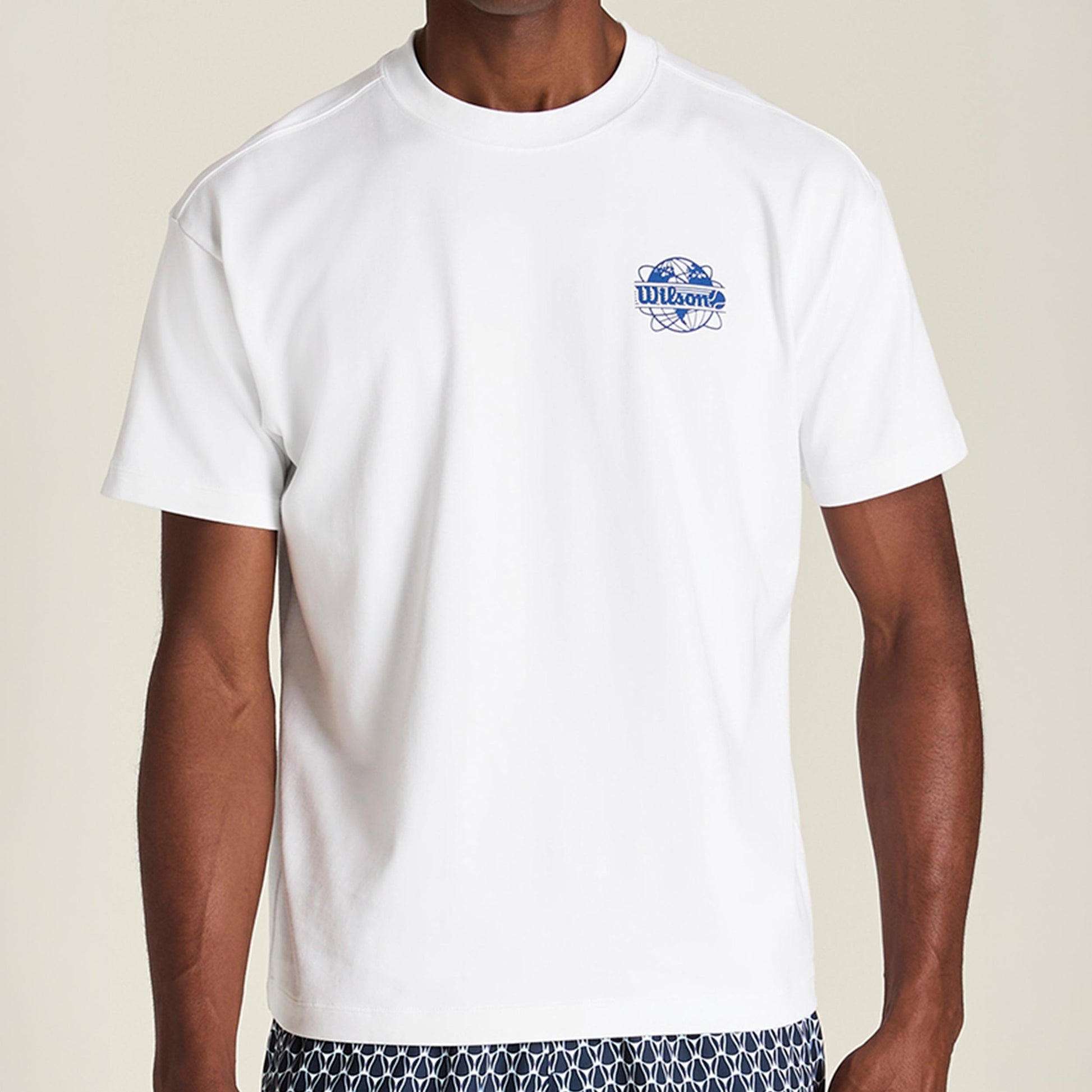 Wilson Wilson Classic T-Shirt Men - white, light blue
