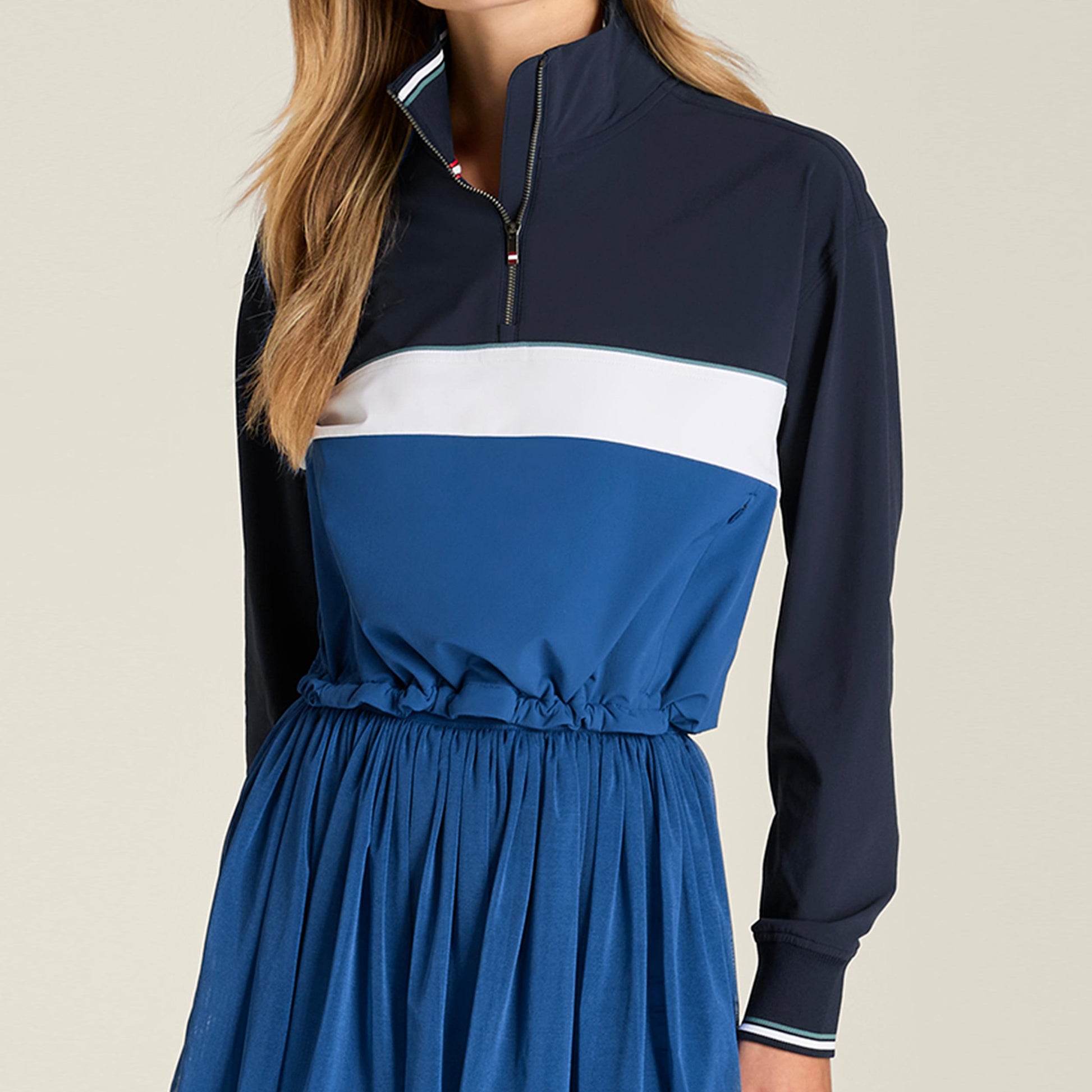 Wilson Davenport Woven Sweatshirt Women - dark blue, light blue