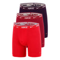 Essential Cotton Stretch Boxer shorts 3 Pack Men - red, lilac