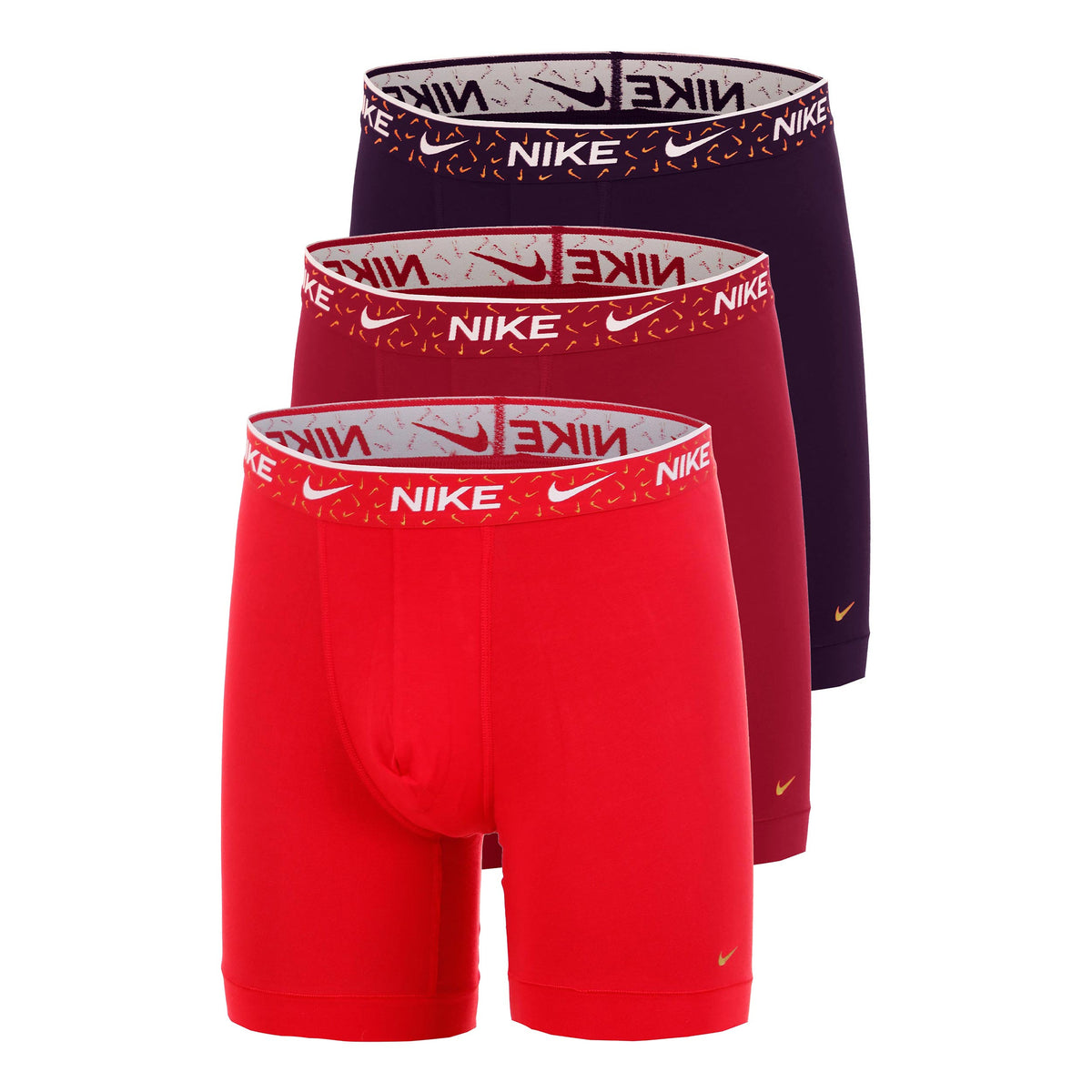 Nike Essential Cotton Stretch Boxer shorts 3 Pack Men - red, lilac