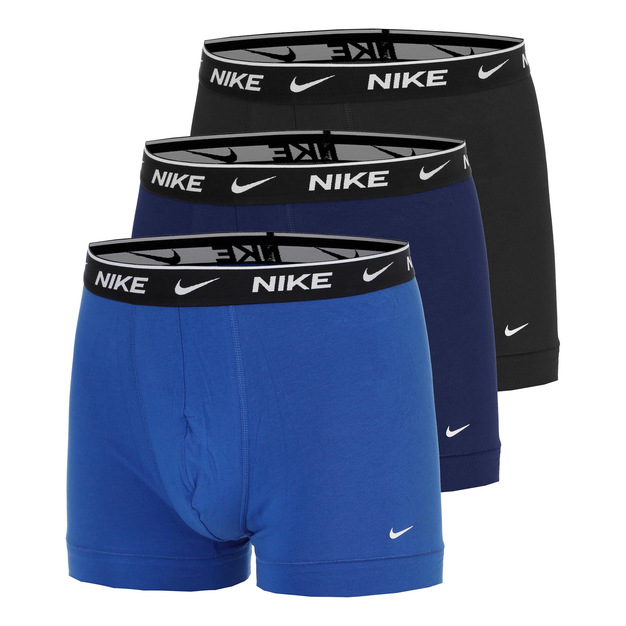 Nike Essential Cotton Stretch Trunk Boxer shorts 3 Pack Men - blue, blue