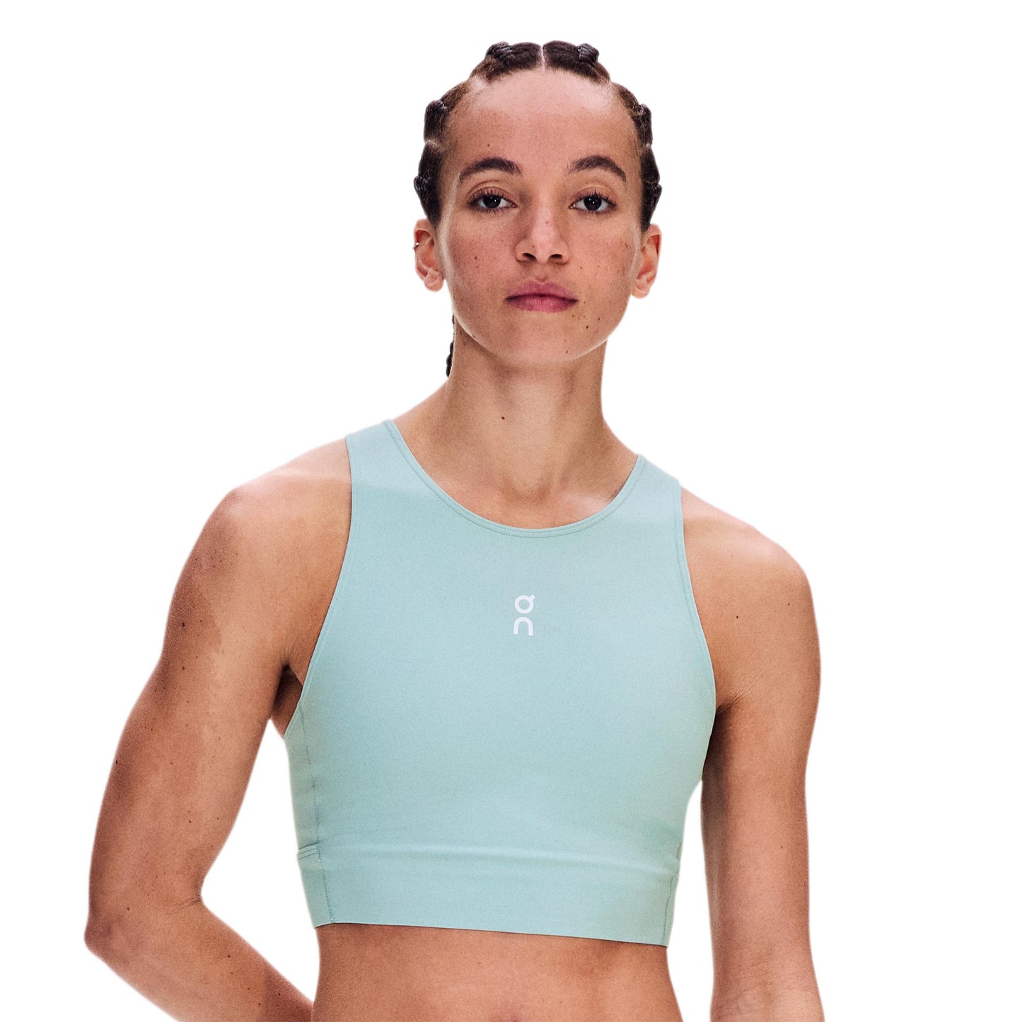 On Court Crop Tank Top Women - blue grey
