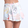 High Waist Weave It To Me Skirt Women - white, multicoloured
