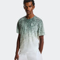 Court Fade T-Shirt Men - green, white