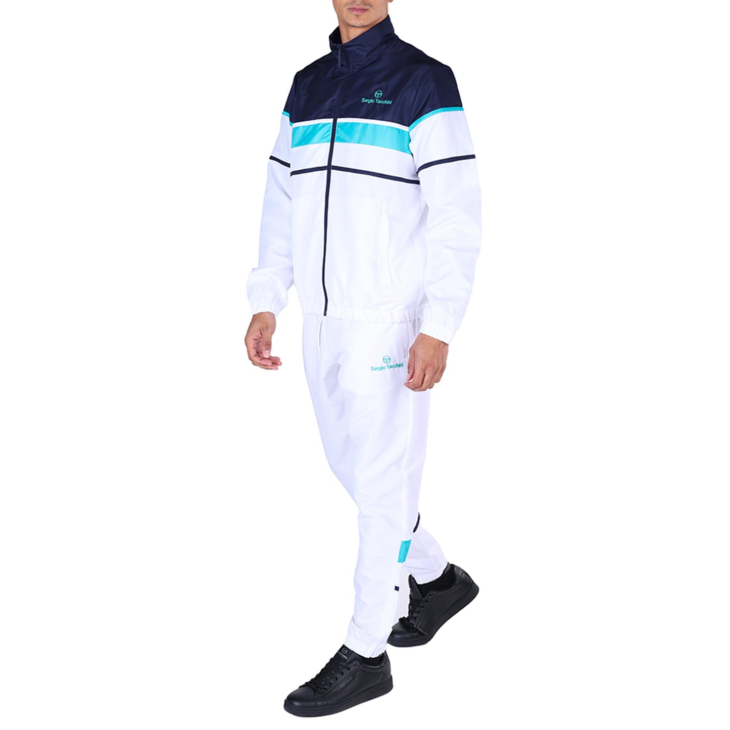 Sergio Tacchini Scorpione Tracksuit Men - white, dark blue