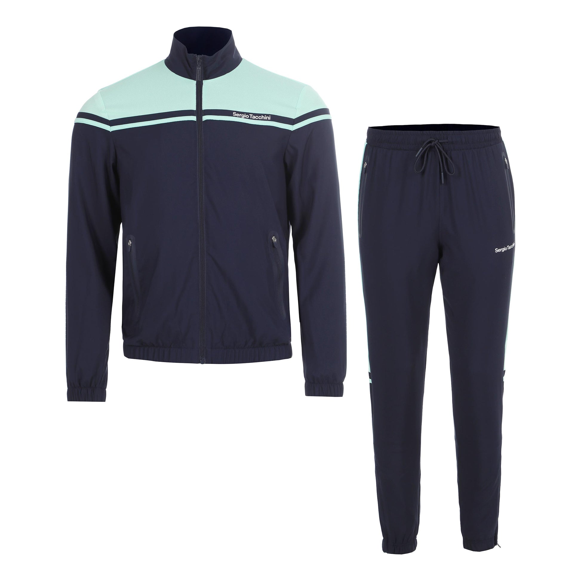 Sergio Tacchini Riflesso Tracksuit Men - dark blue, green