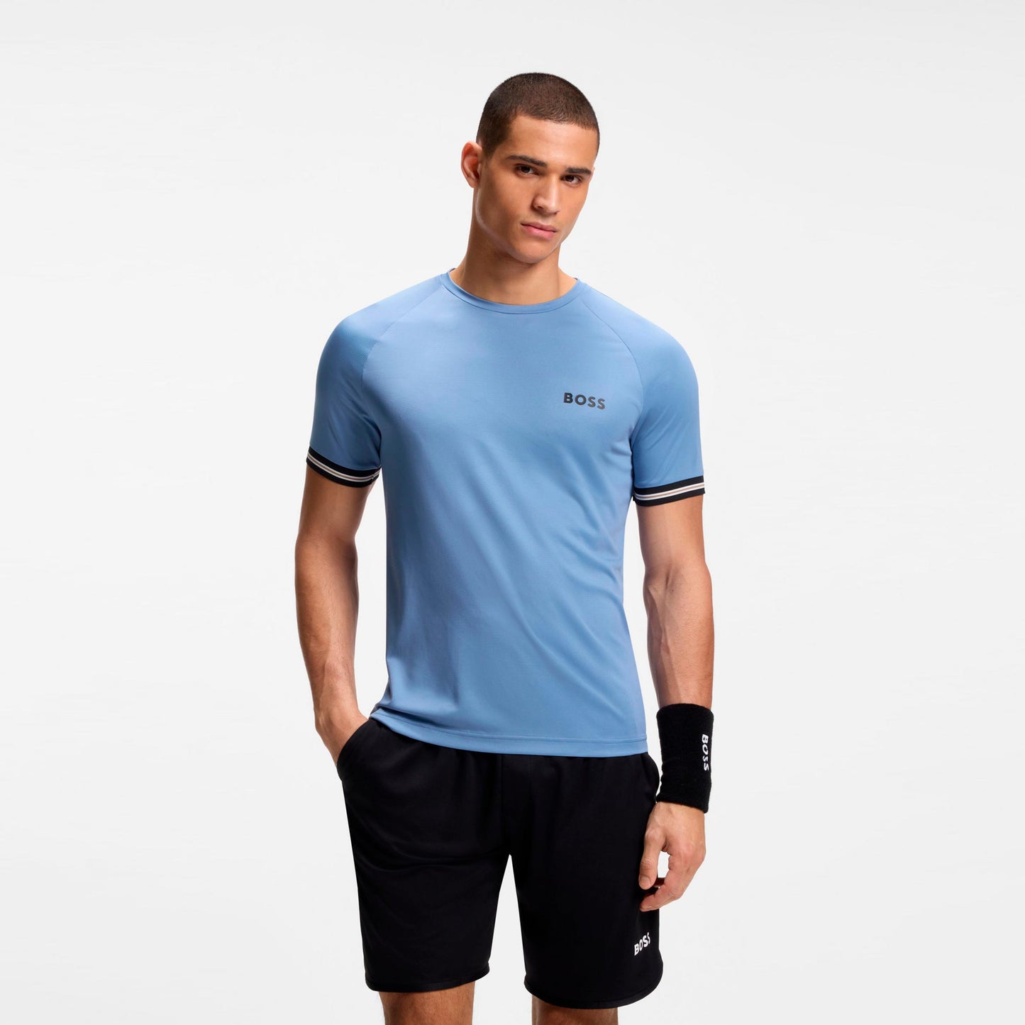 BOSS Serve 2 T-Shirt Men-blue grey