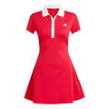 Classics Dress Women - red, beige