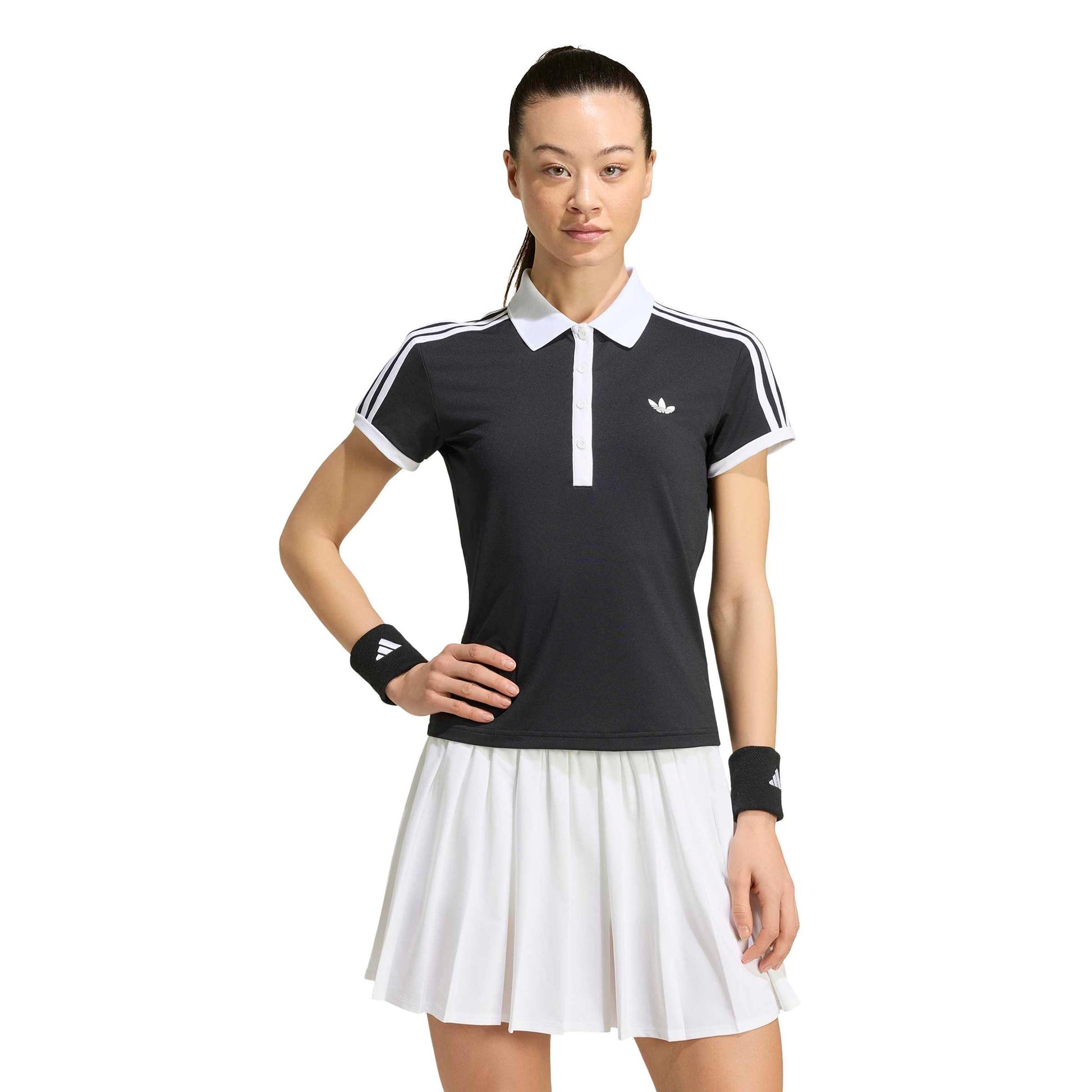 adidas Classics Polo Women - black, white