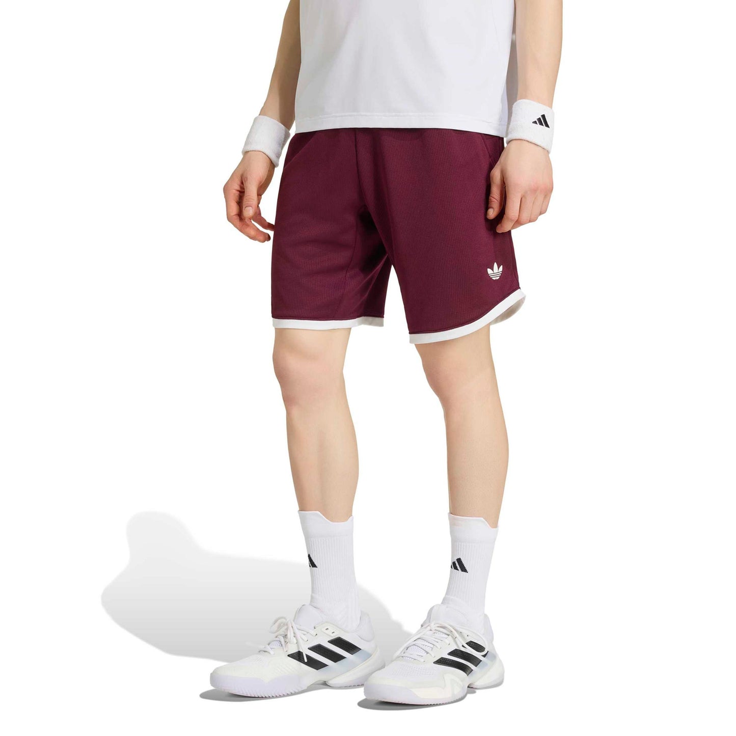adidas Classics 9Inch Shorts Men - wine red, white