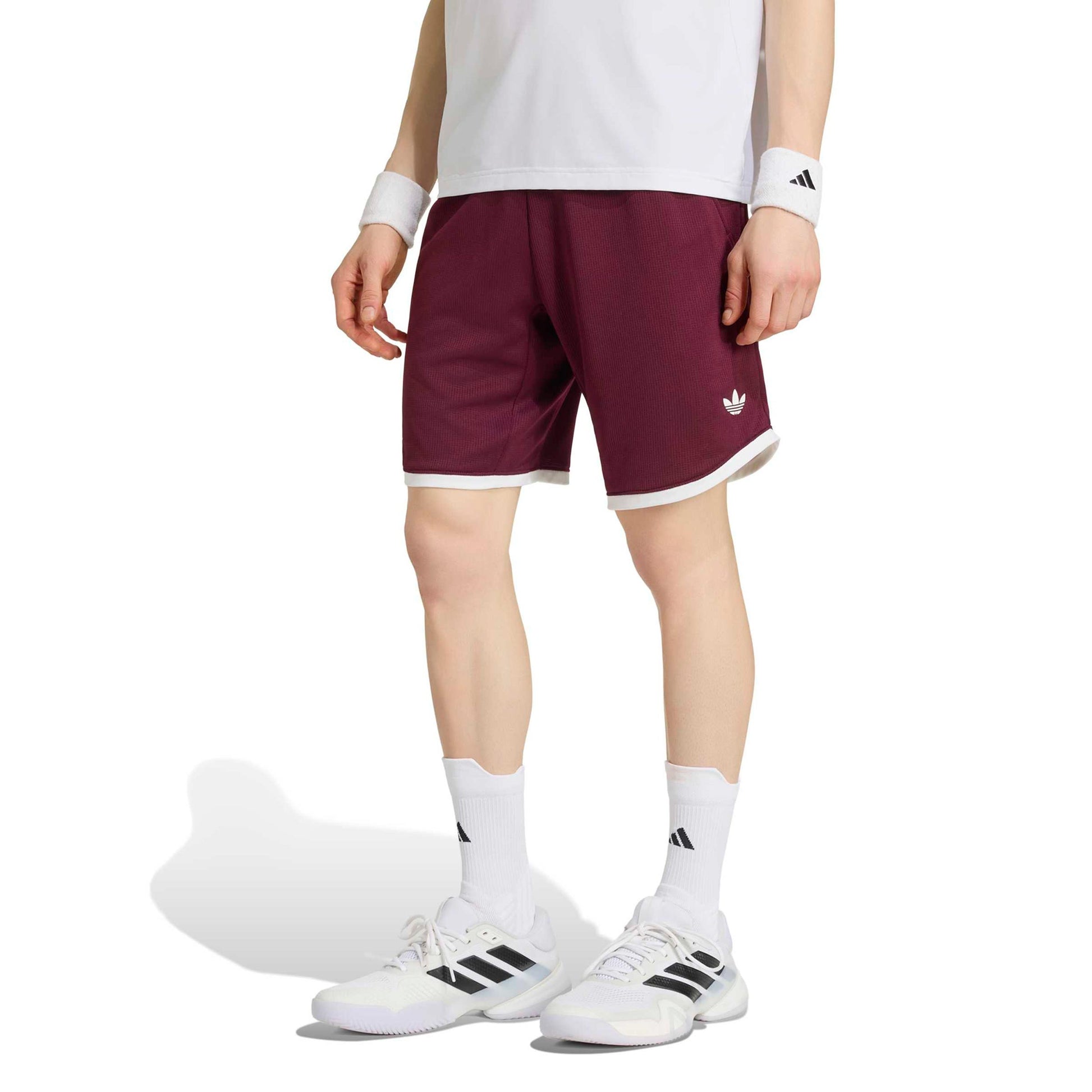 adidas Classics 9Inch Shorts Men - wine red, white