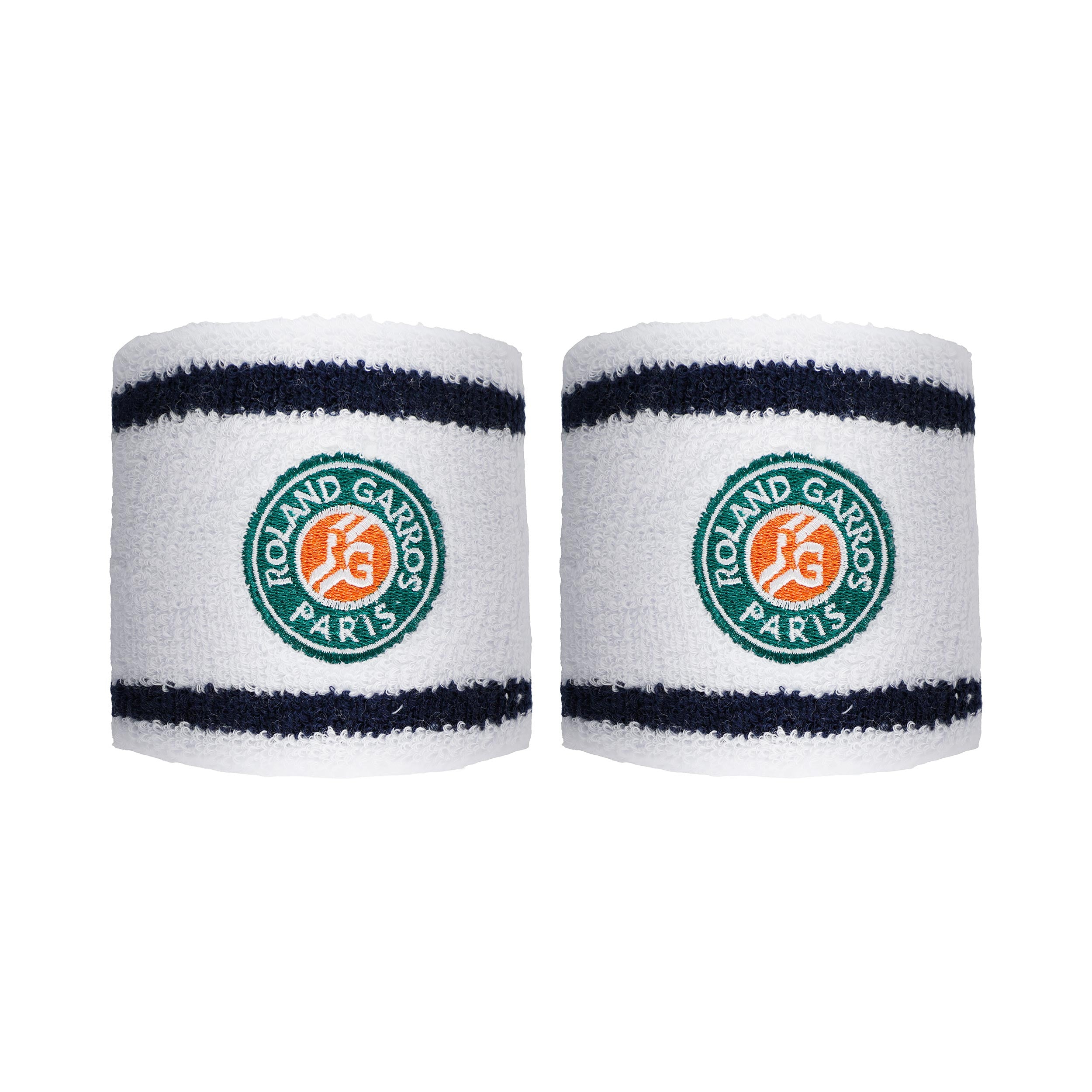 Roland Garros Wristband 2 Pack Men - white