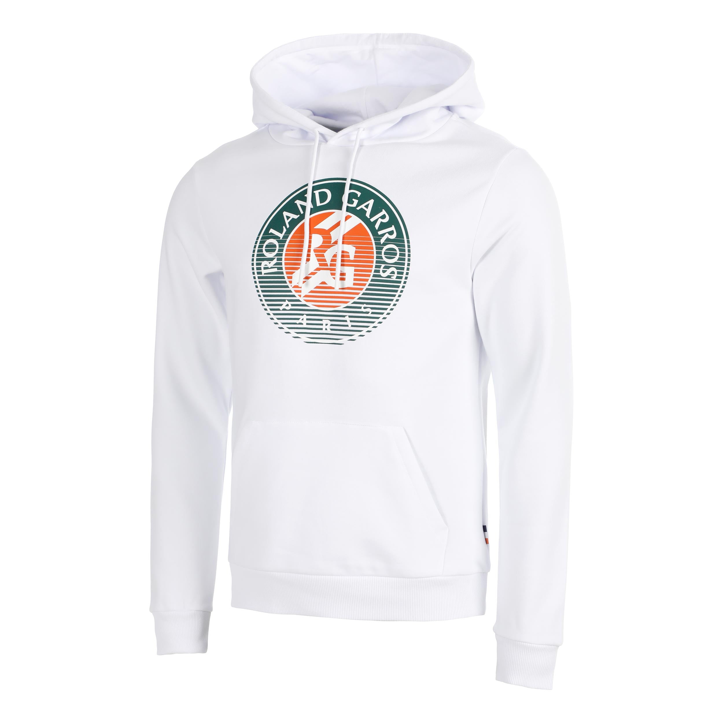 Roland Garros Big Logo Hoody Men - white