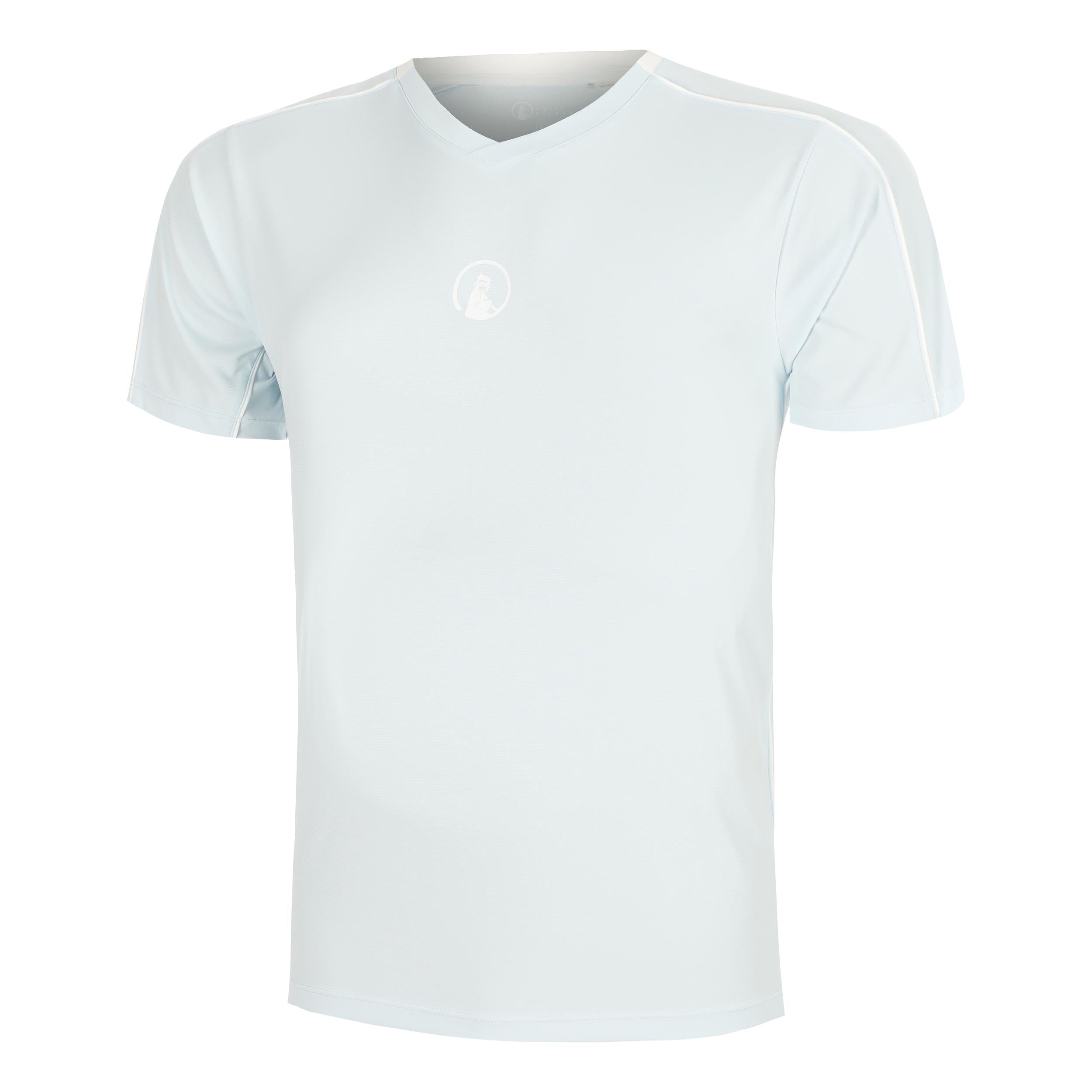 Quiet Please Memories Topspin V-Neck T-Shirt Men - light blue