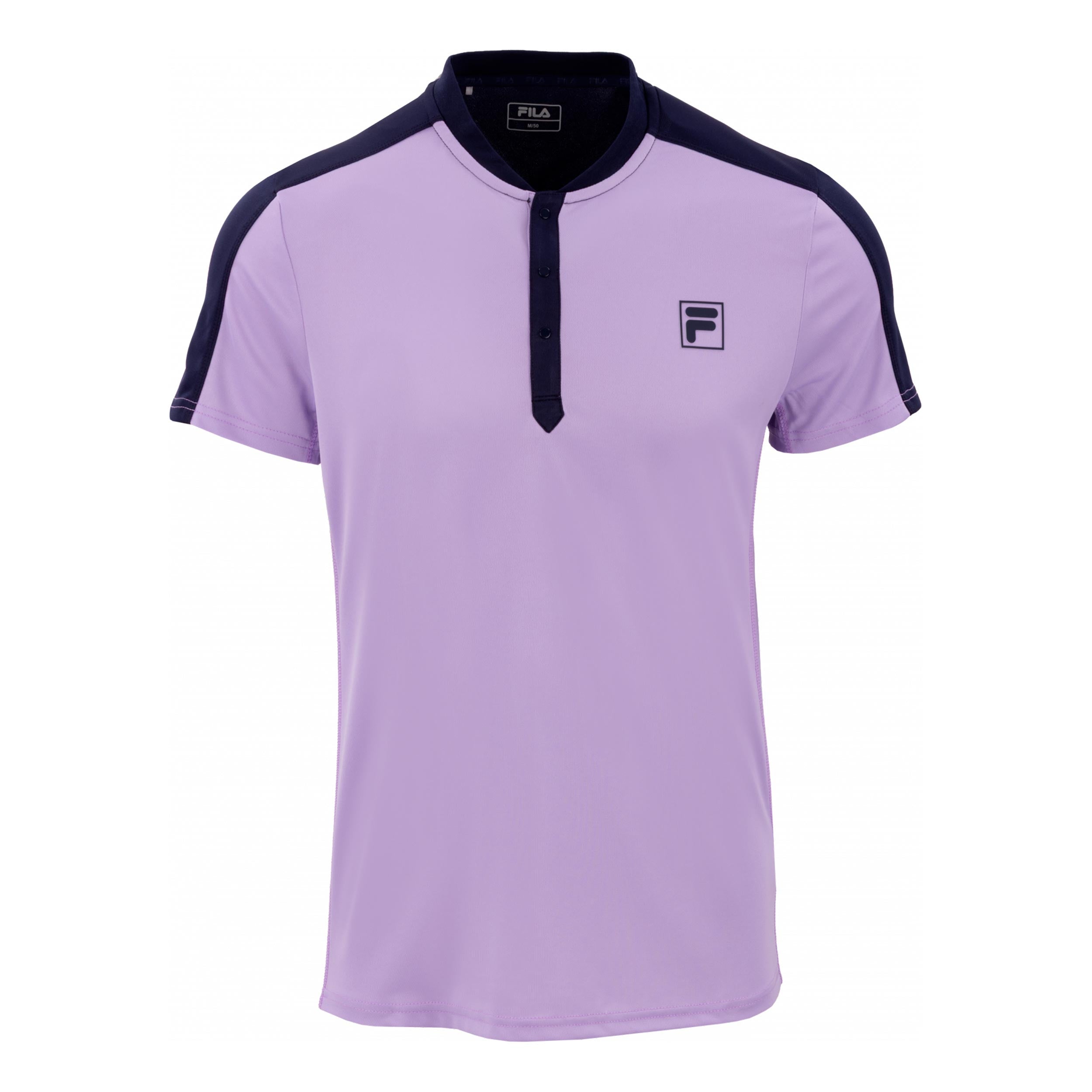 Fila Henley Taavi T-Shirt Men - lilac, dark blue