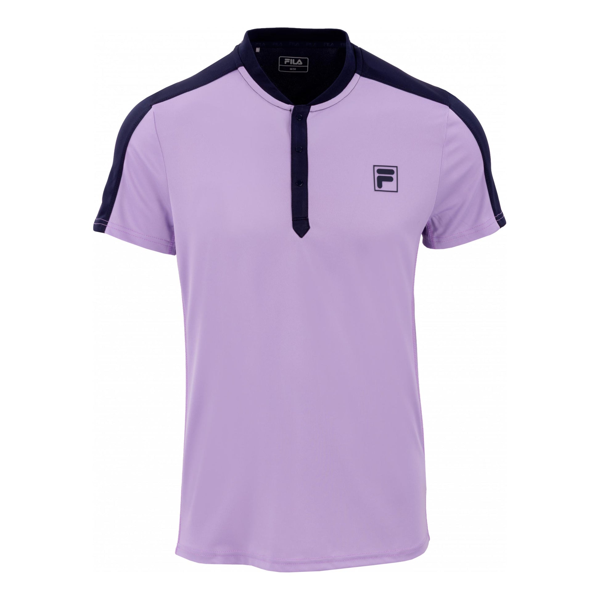 Fila Henley Taavi T-Shirt Men - lilac, dark blue