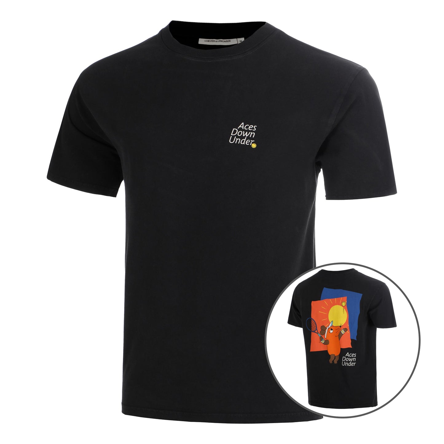 Lobster & Lemonade Maus Aces Down Under – '89 Band T-Shirt Unisex - black