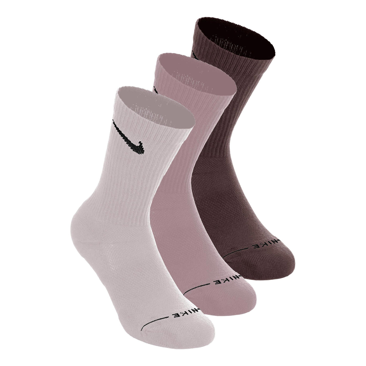 Nike Crew Tennis Socks 3 Pack Unisex - cream, antique pink