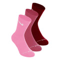 Crew Tennis Socks 3 Pack Unisex - red, pink
