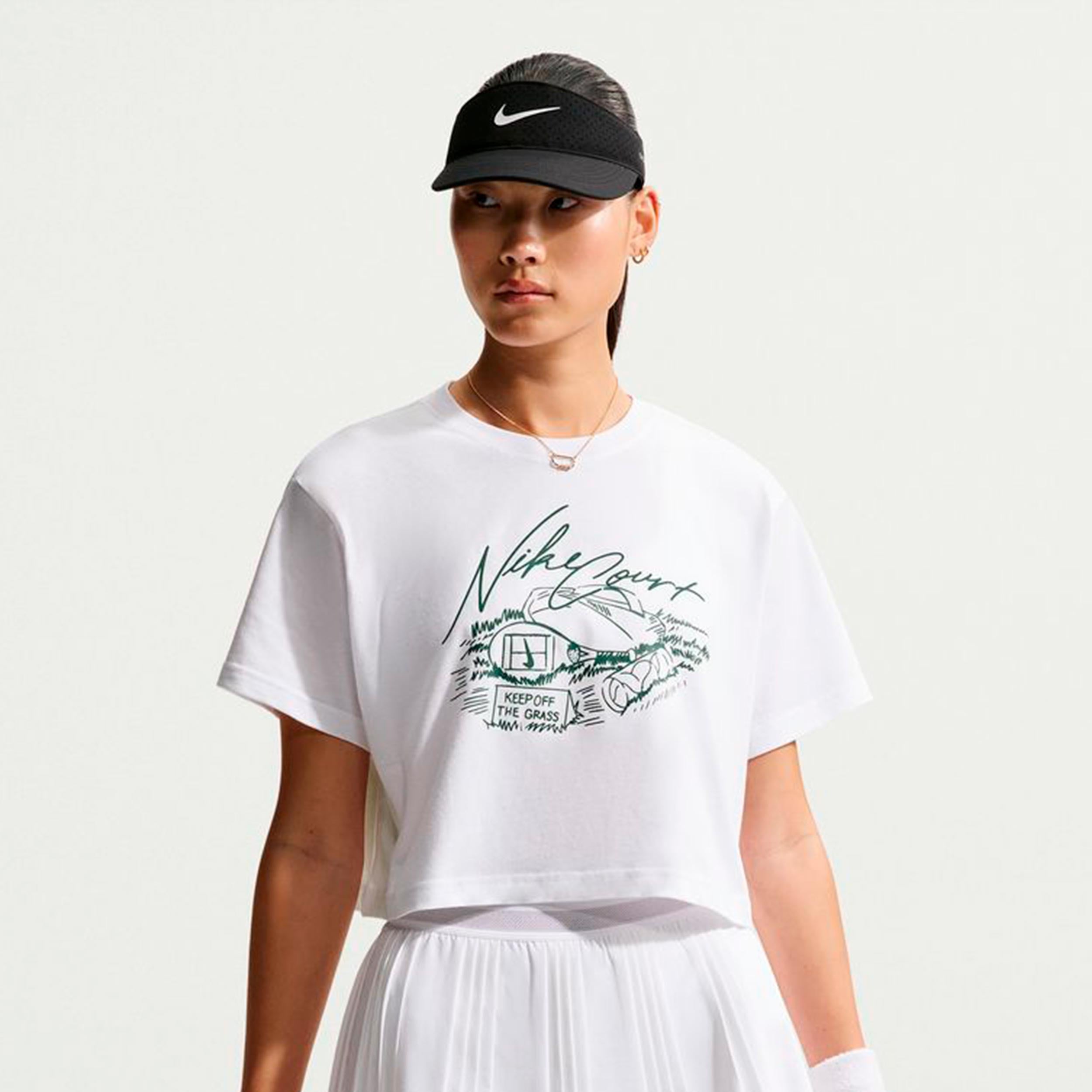 Nike Slam Crop T-Shirt Women - white