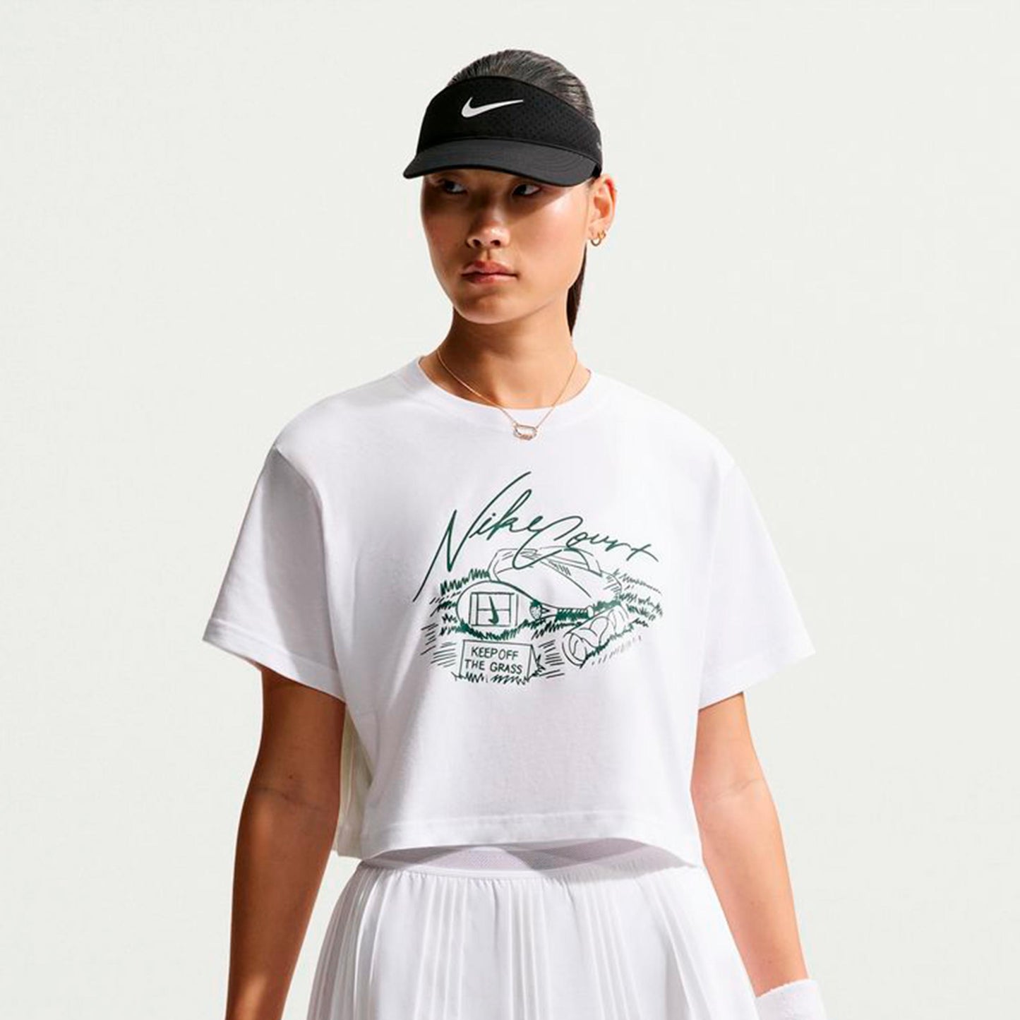 Nike Slam Crop T-Shirt Women - white