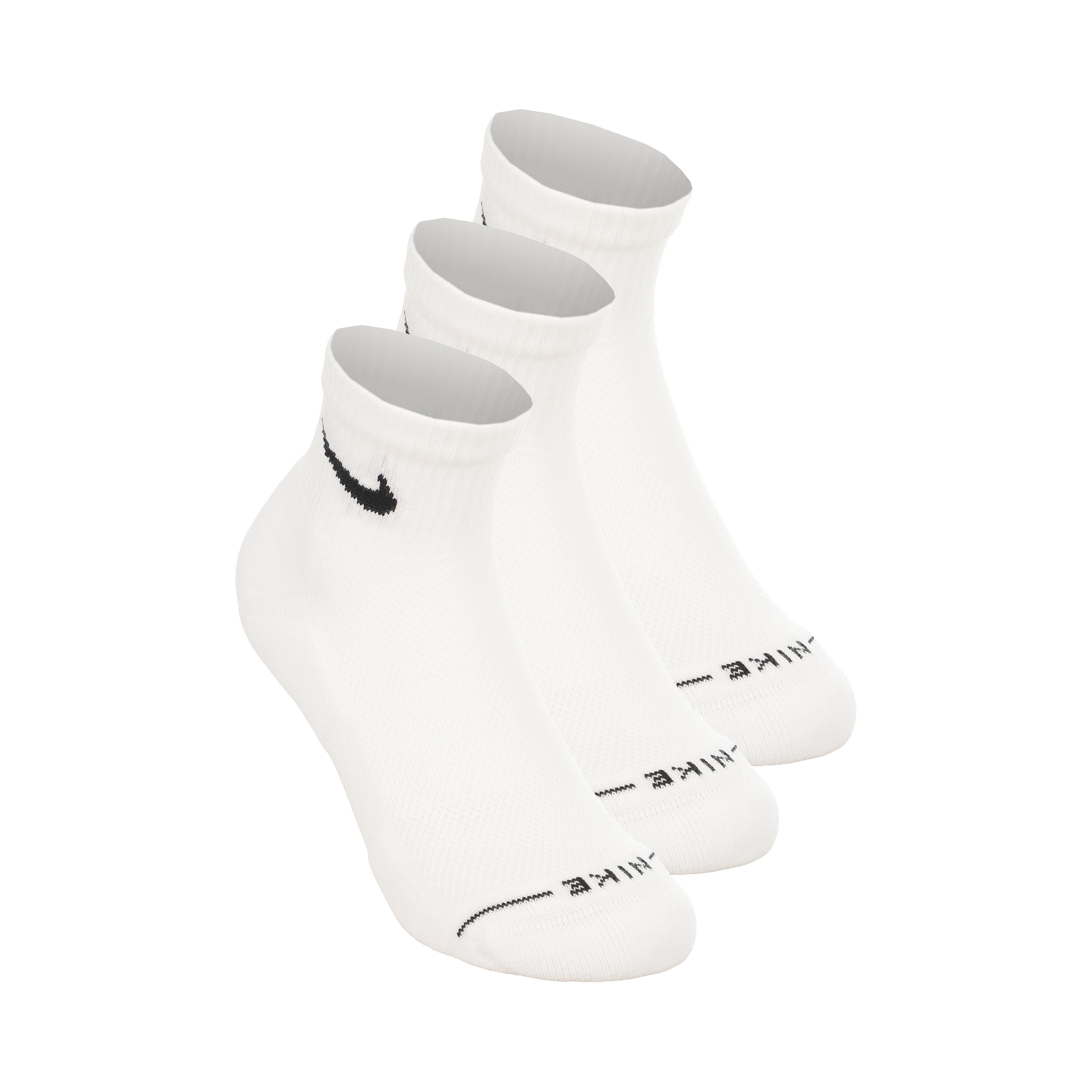 Nike Ankle Tennis Socks 3 Pack Unisex - white