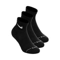 Ankle Tennis Socks 3 Pack Unisex - black