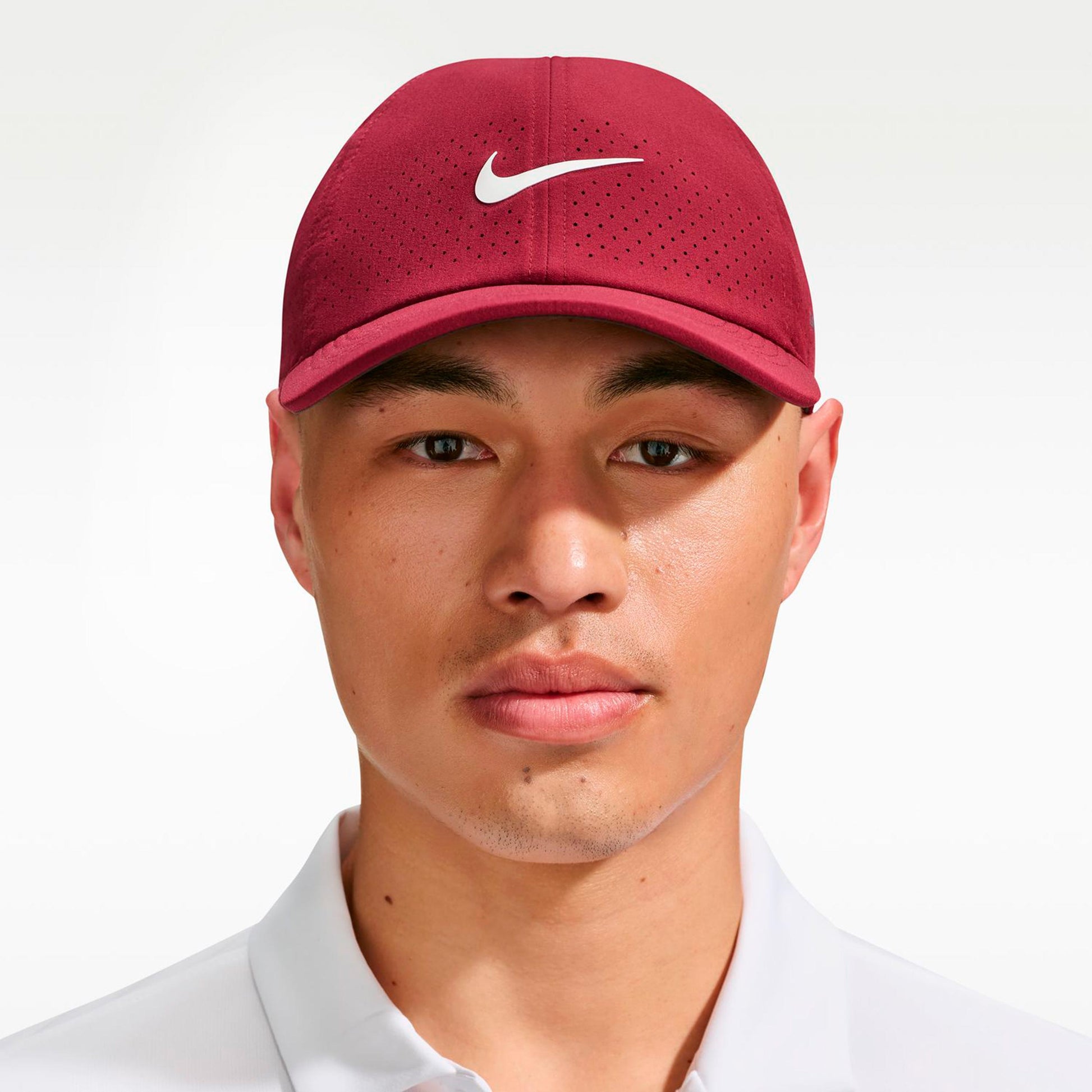 Nike Dri-Fit Advantage Club Cap Unisex - wine red, cream