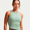 One Fitted Dri-Fit Crop Tank Top Women - sage