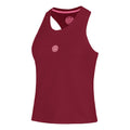 Freeze Out Racerback Printed  Tank Top Women - dark red