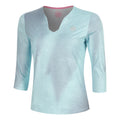 Freeze Out V-Neck Printed  Long sleeve Women - mint