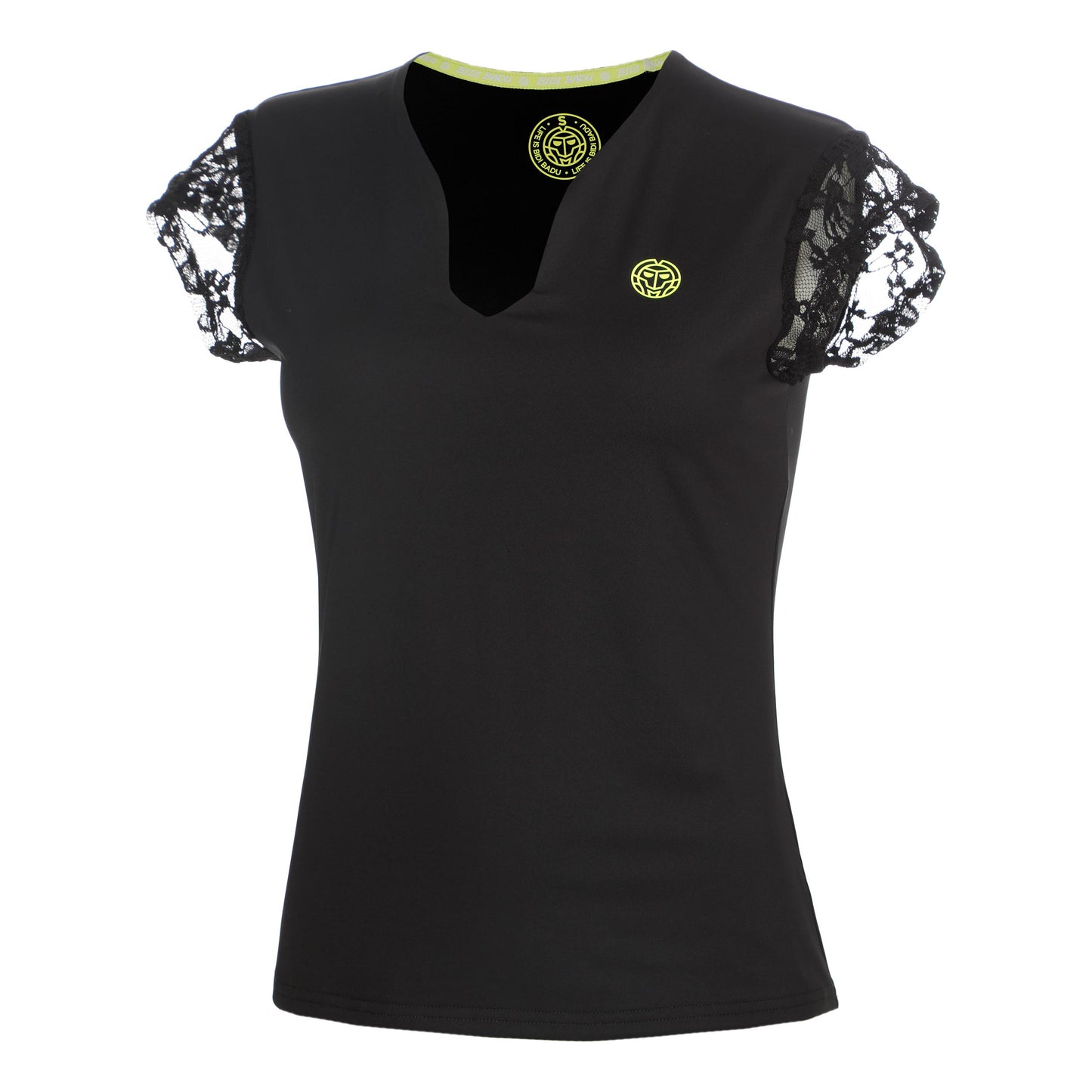 BIDI BADU Night Flash V-Neck T-Shirt Women - black