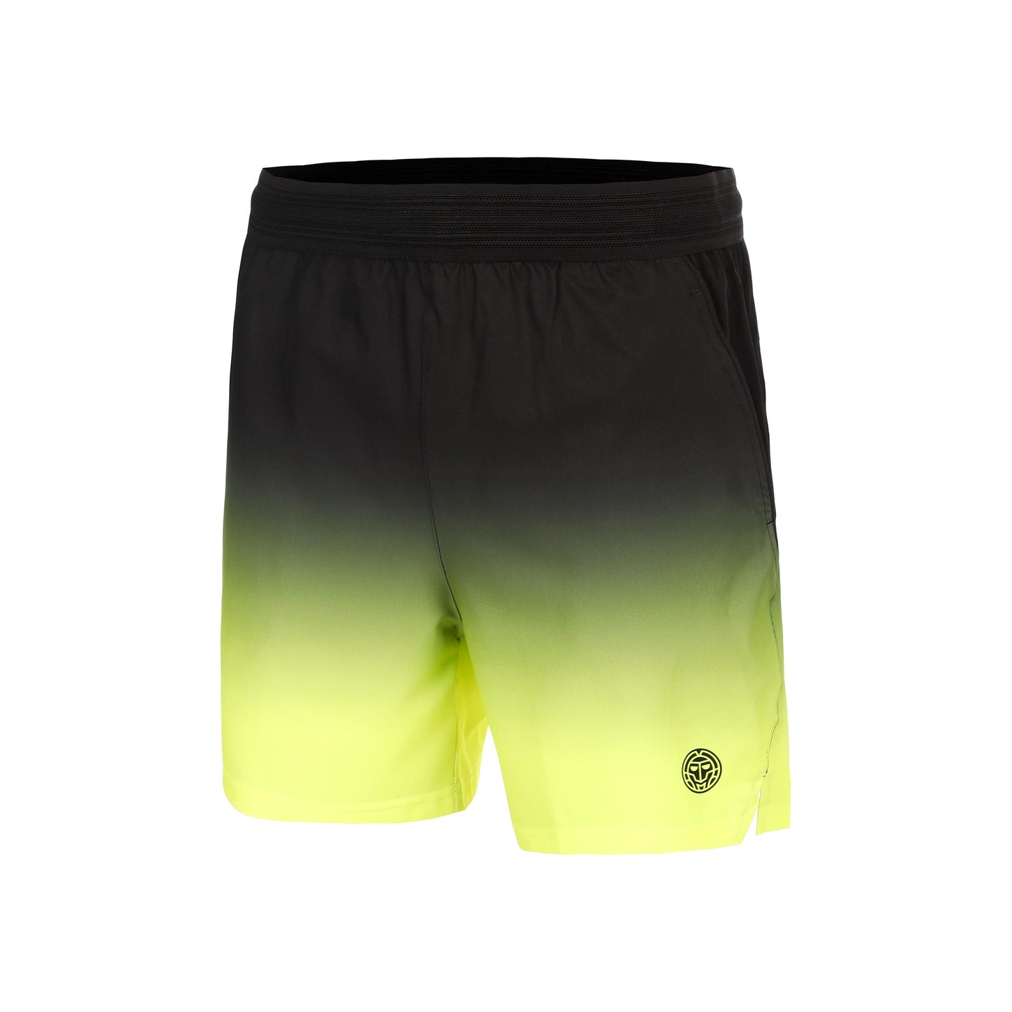 BIDI BADU Night Flash Shorts Men - black, neon yellow