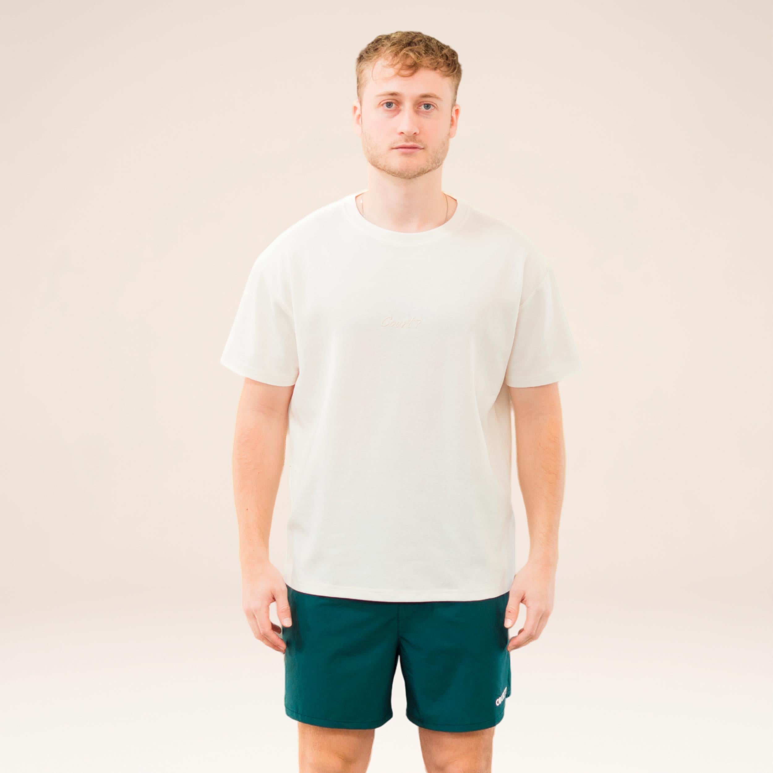 COURT7 AD-IN Basic 2.0 T-Shirt Unisex - off white