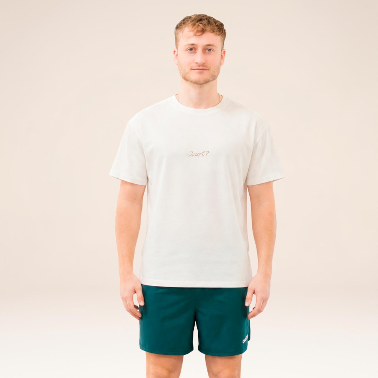 COURT7 AD-IN Basic 2.0 T-Shirt Unisex - off white