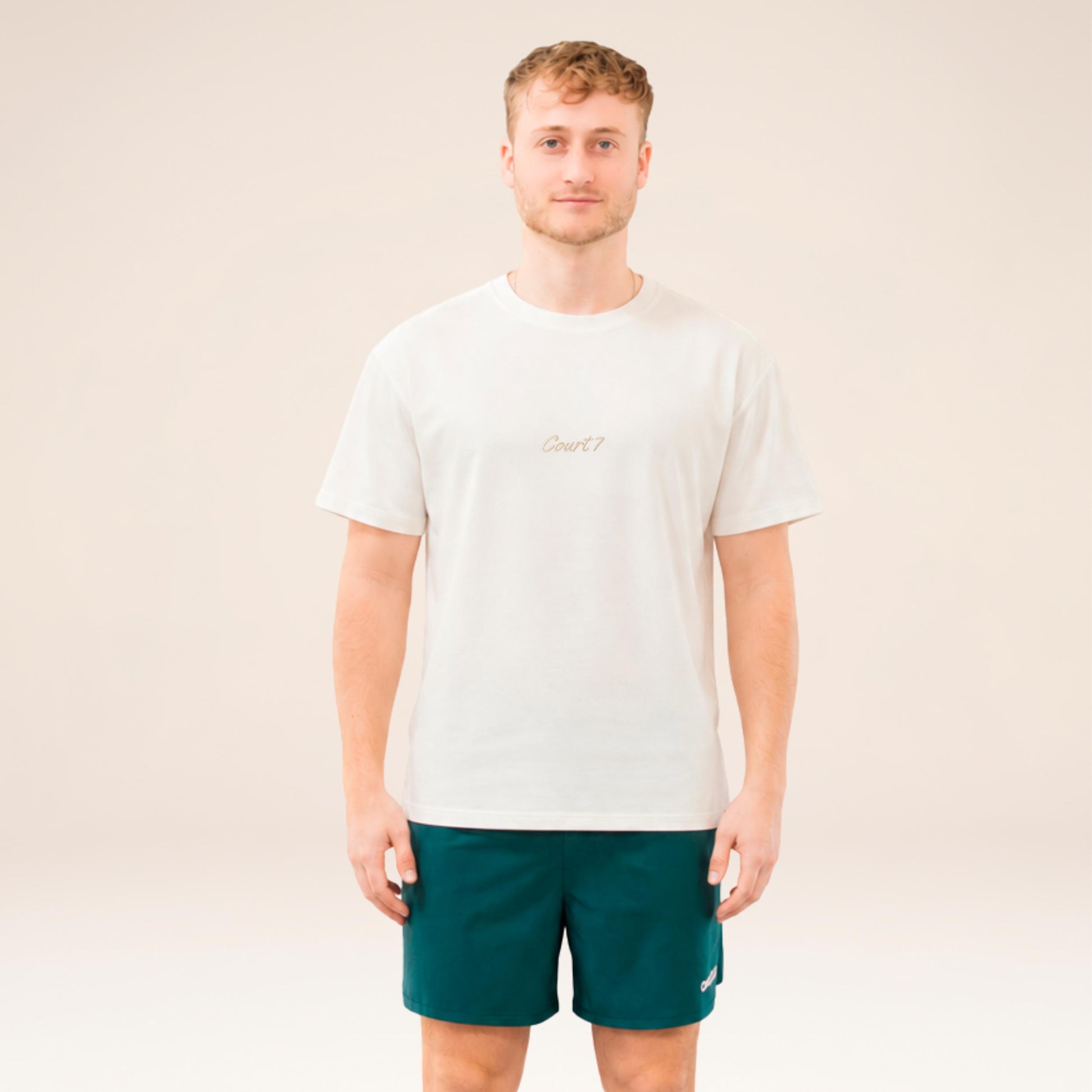 COURT7 AD-IN Basic 2.0 T-Shirt Unisex - off white