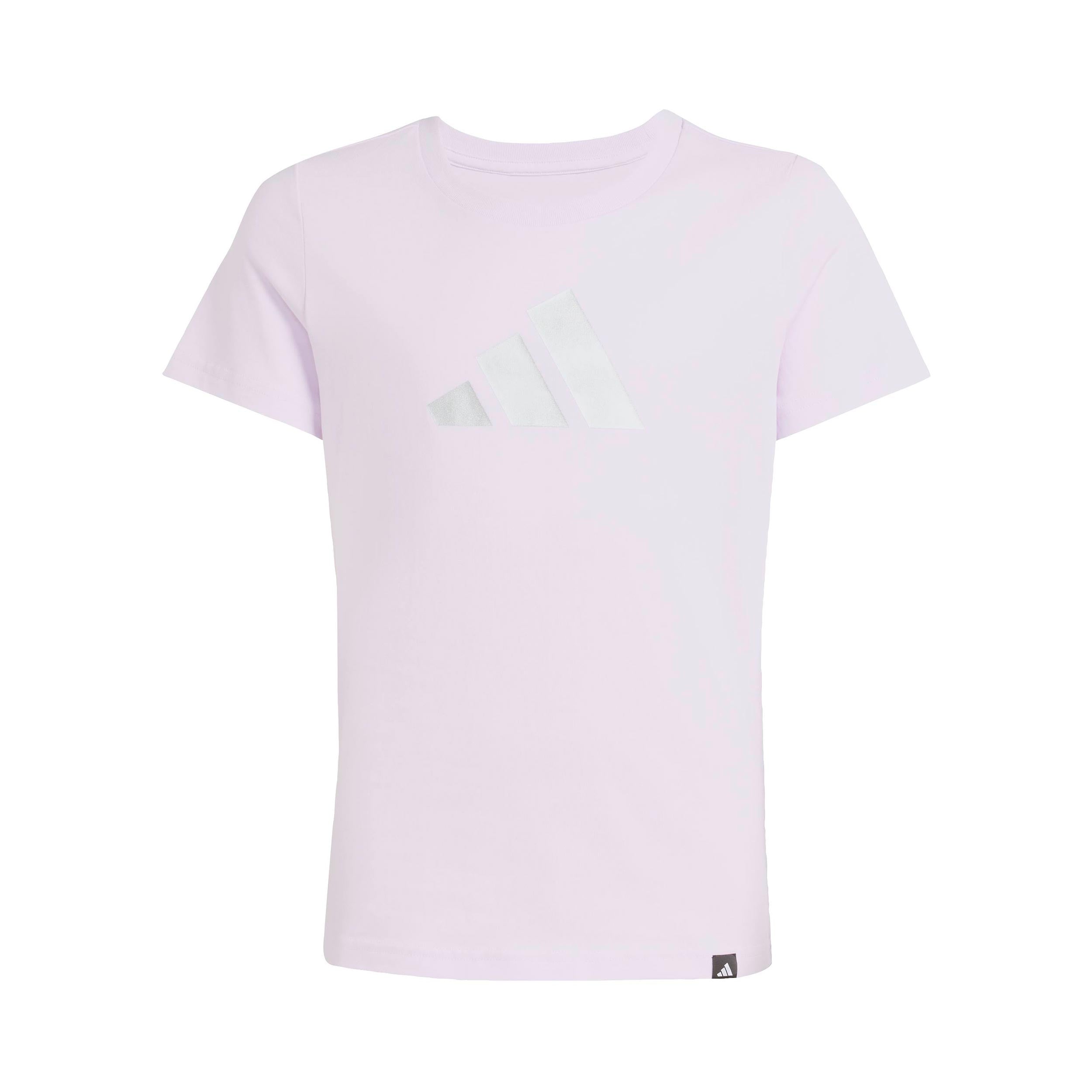 adidas Everyday Glam Graphic T-Shirt Girls - lilac, white