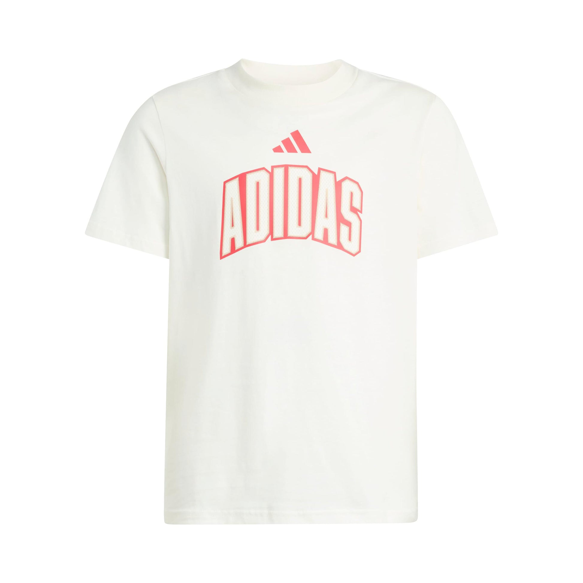adidas Stadium Lettering T-Shirt Kids - off white, red