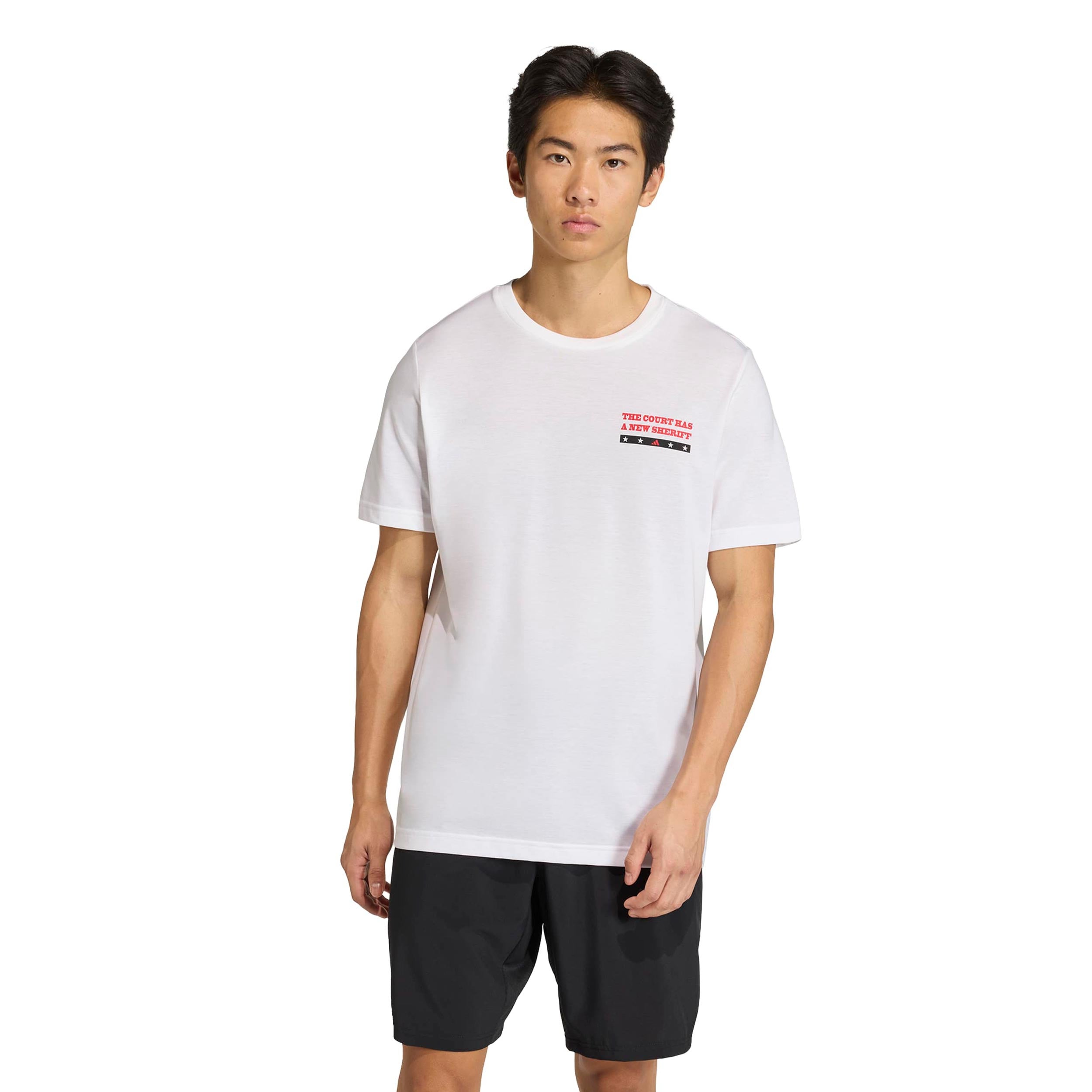 adidas Padel Wanted Graphic T-Shirt Men - white, multicoloured