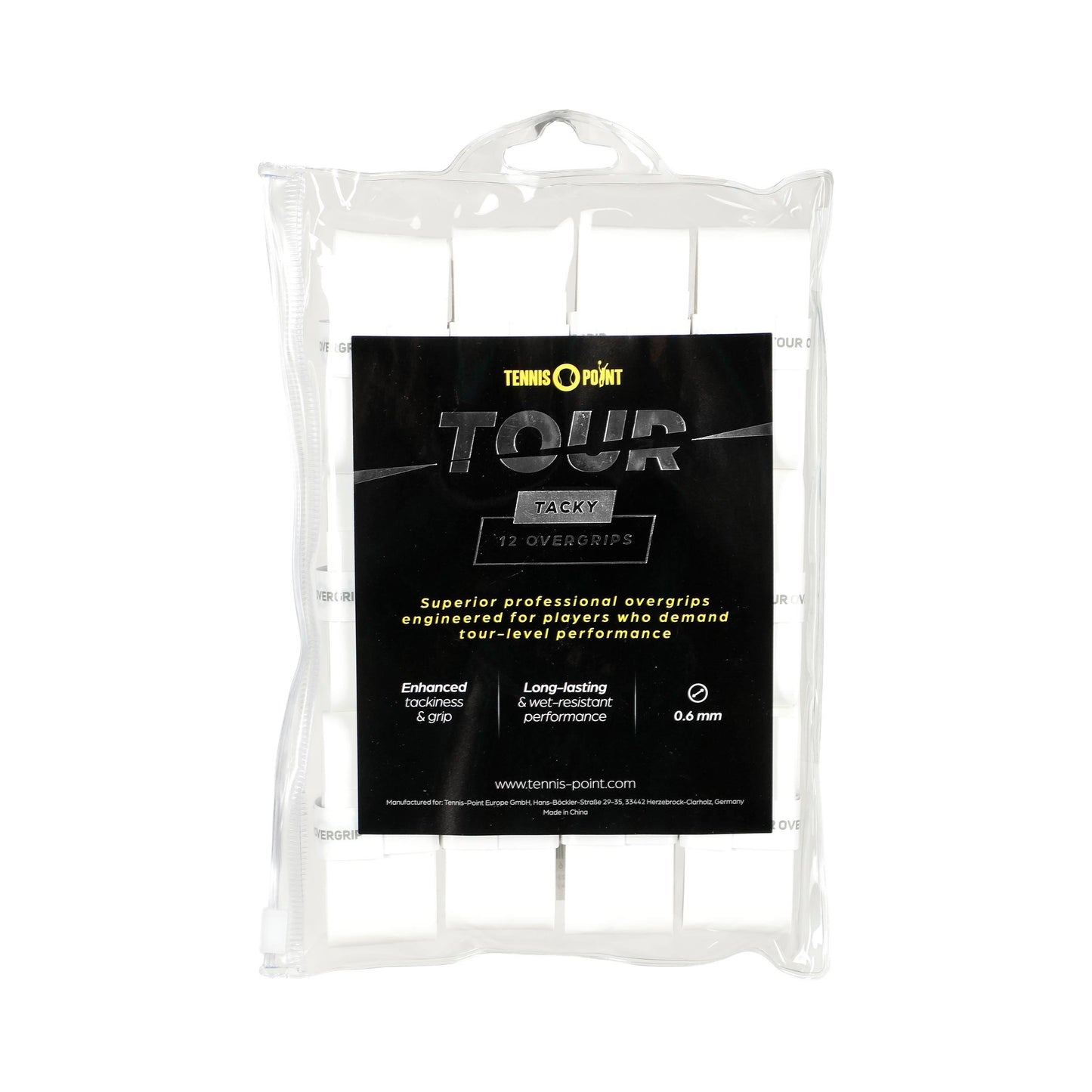 Tennis-Point Tour Tacky 12 Pack - white