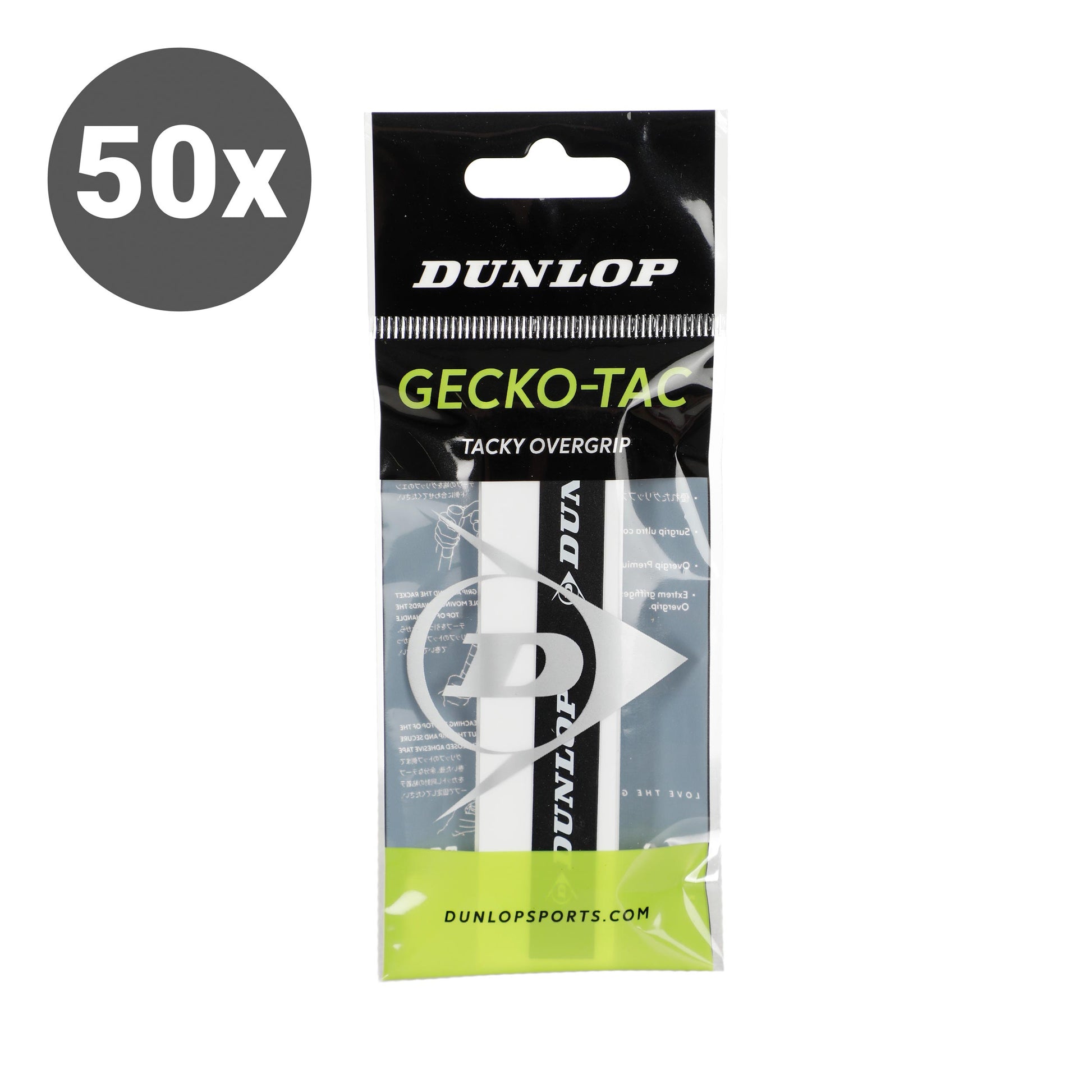 Dunlop Gecko-Tac 50 Pack - white