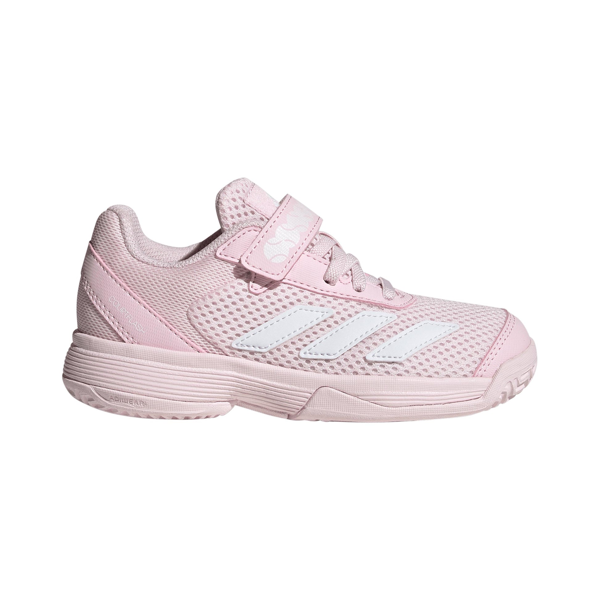 adidas Courtflash All court shoe Kids - pastel pink, white