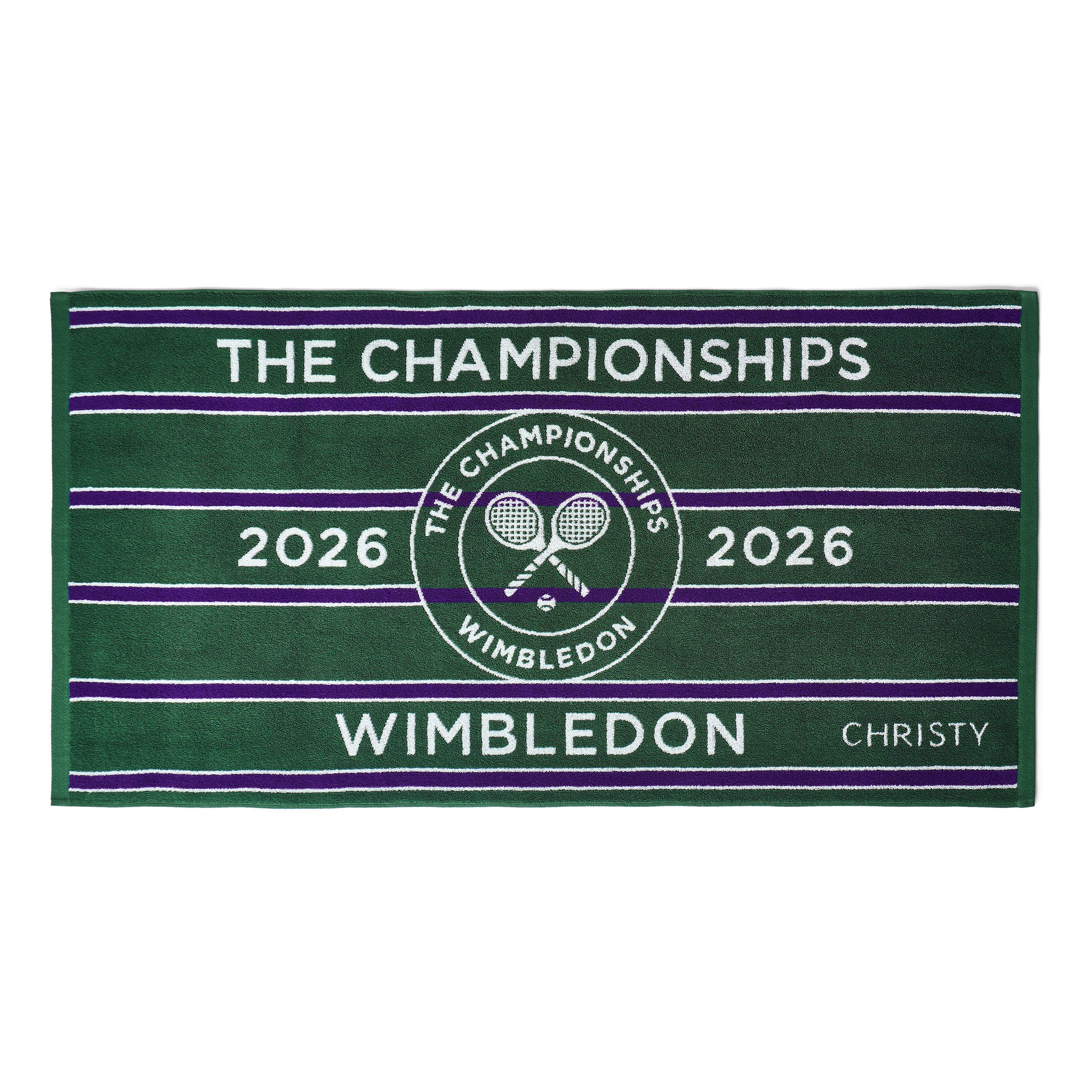 Christy Wimbledon Champ Towel - green, lilac