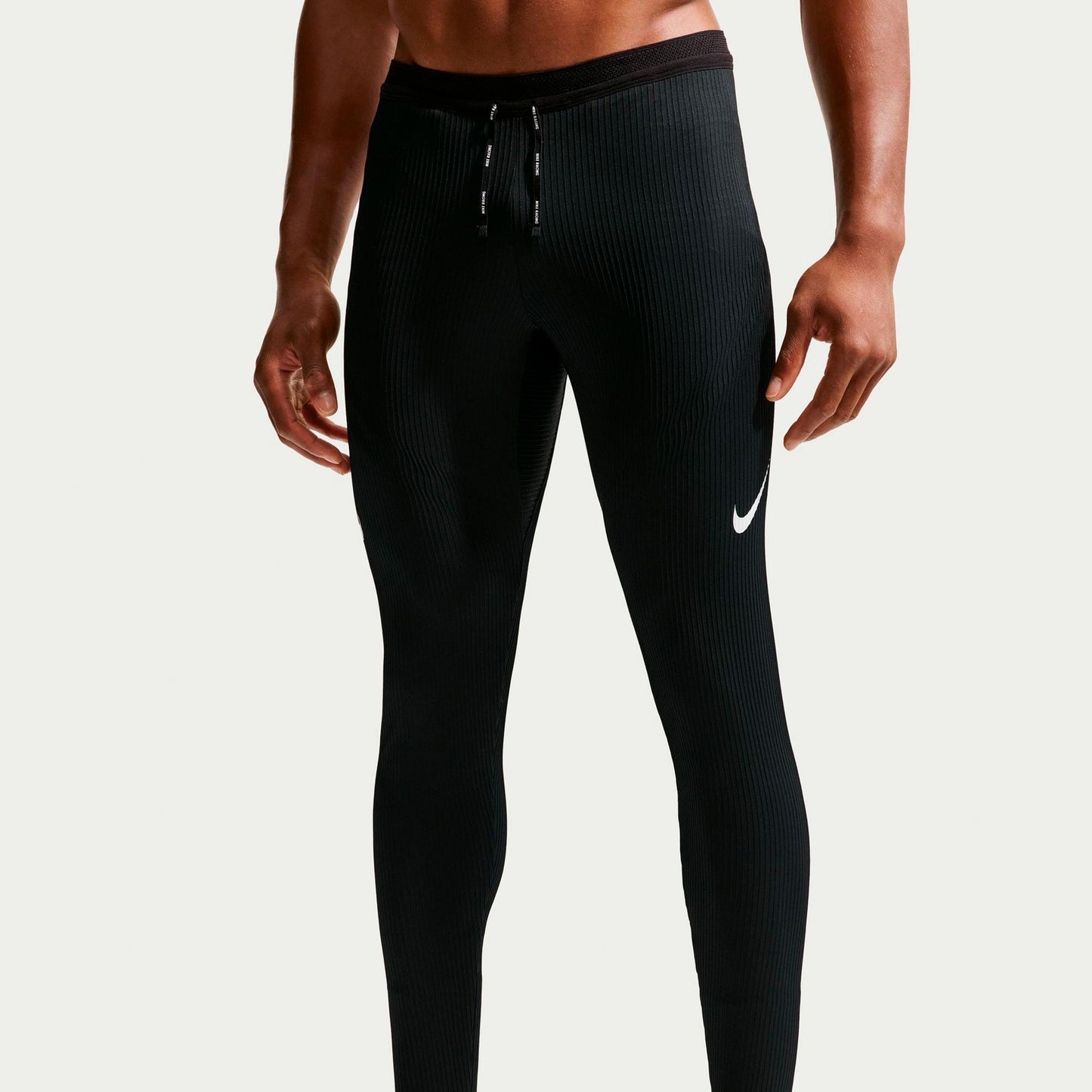 Nike AeroSwift Running tights Men - black, white