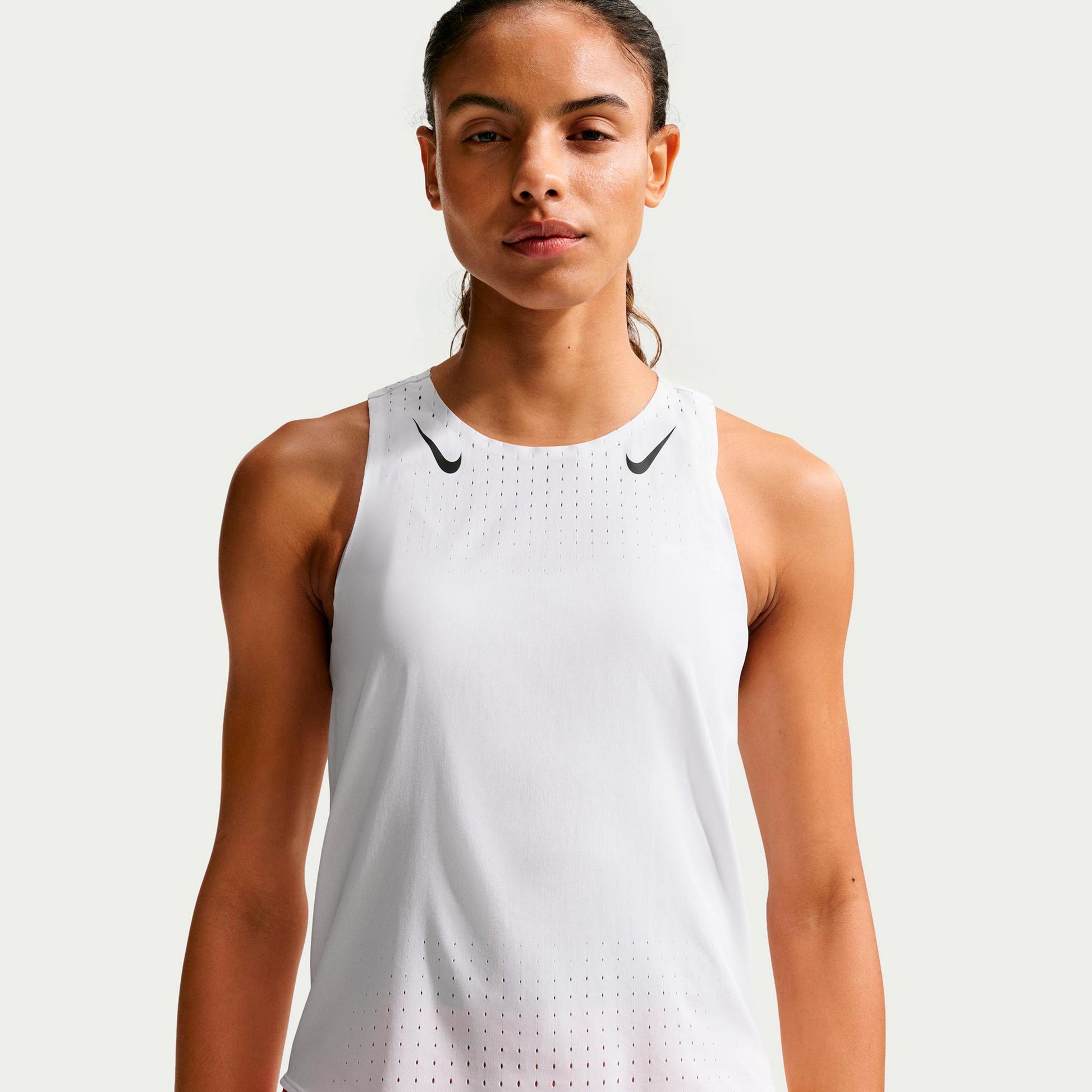 Nike AeroSwift Running shirt Women - white, black
