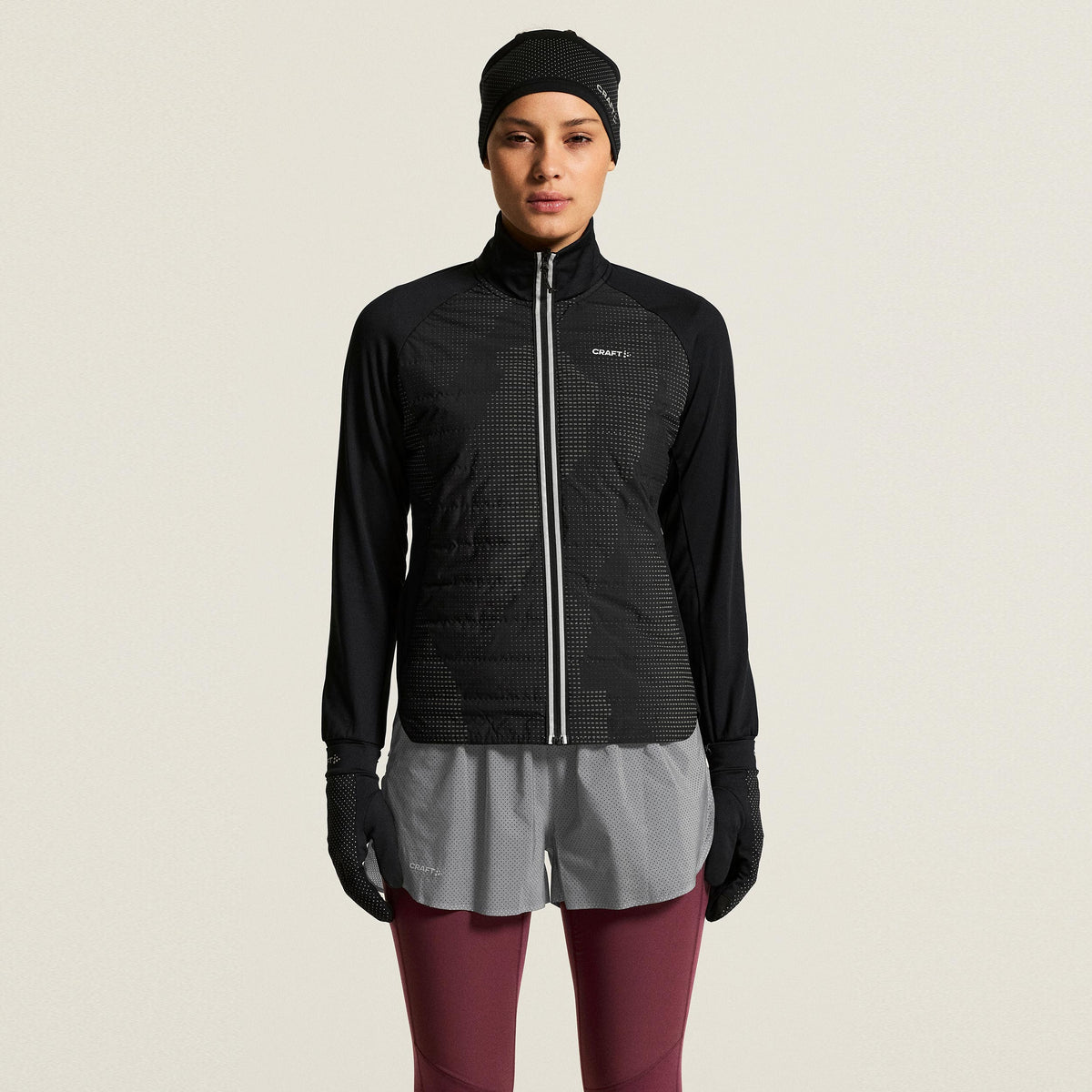 Craft SubZ Lumen Running jacket Women - black, grey
