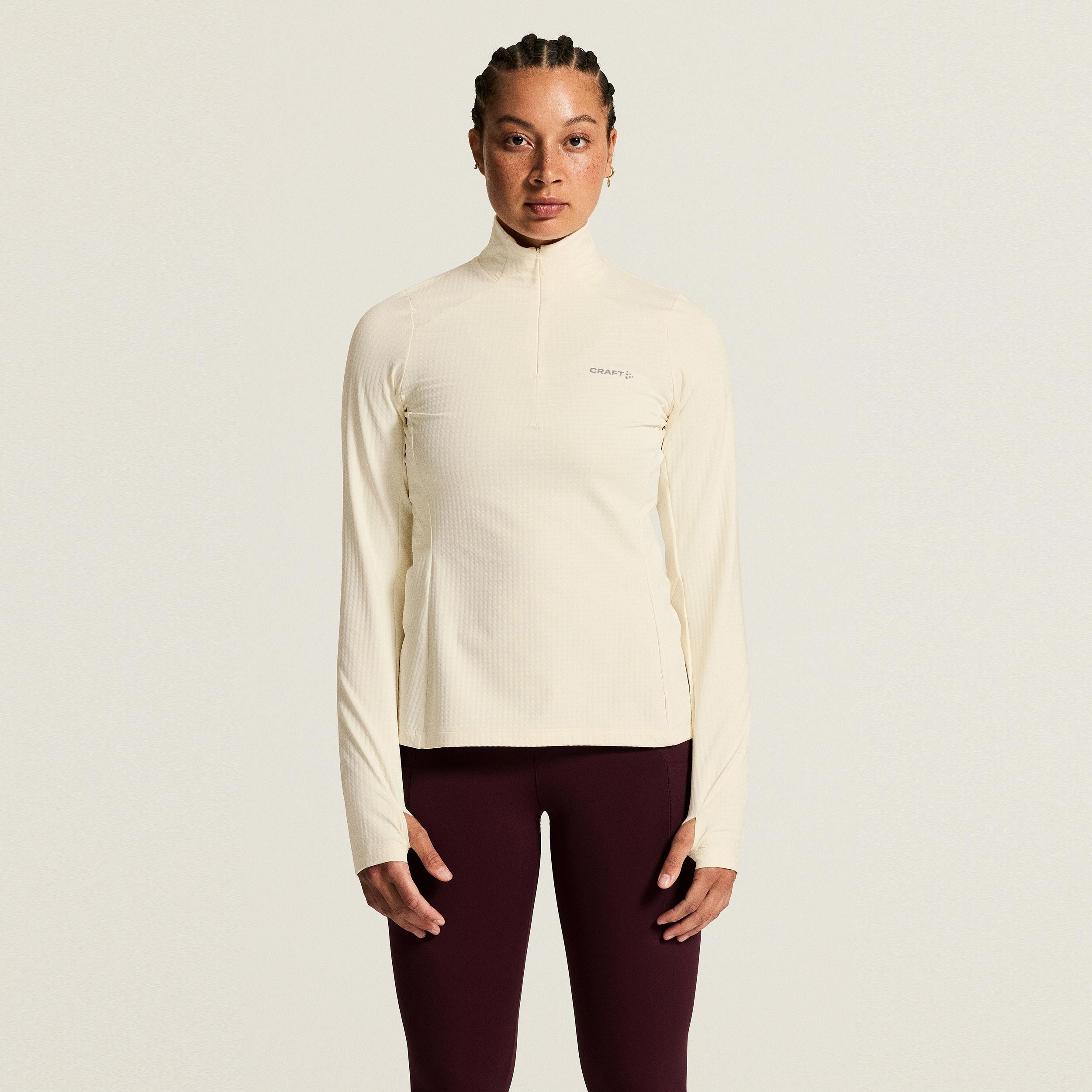 Craft Gain Thermal Running shirt Women - cream