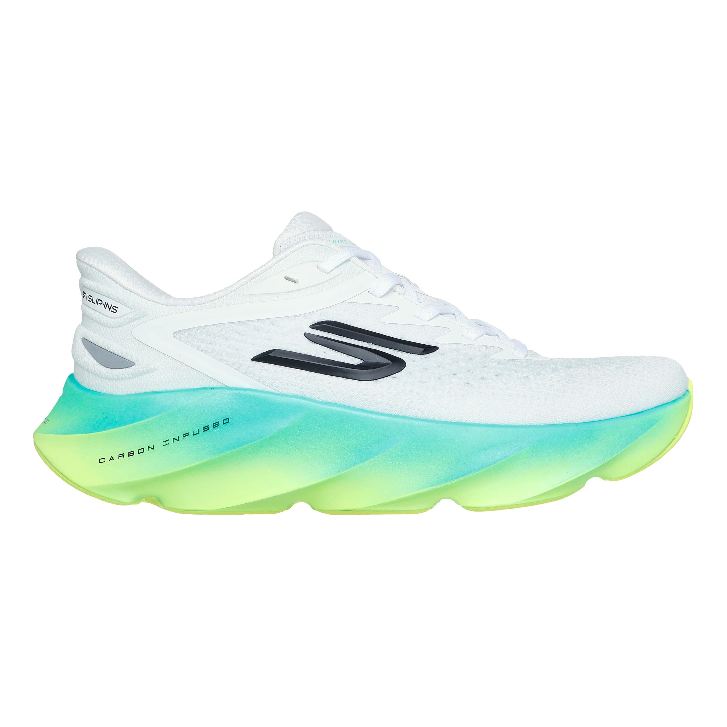 Skechers SKX Aero Burst Slip-In Neutral running shoe Men - white, lime