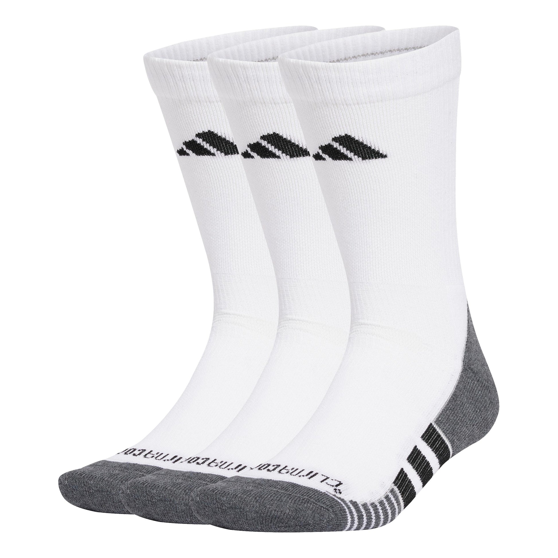 adidas Performance Cushioned Crew Running Socks Unisex - white, black